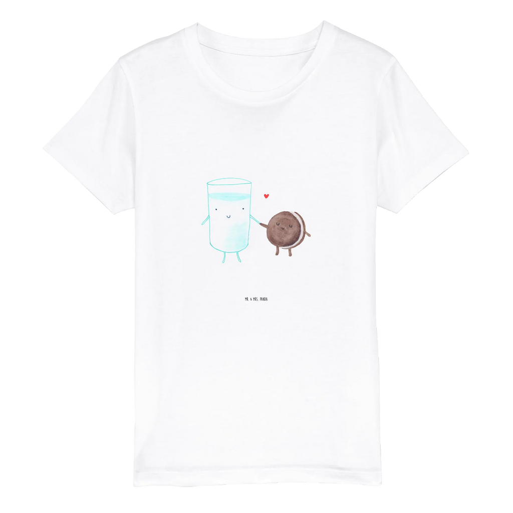 Organic Kinder T-Shirt Milch Keks Kinder T-Shirt, Kinder T-Shirt Jungen, Kinder T-Shirt Mädchen, Gute Laune, Tiere, Tiermotive, lustige Sprüche, Kaffee, Milch, Einladung Frühstück, Keks, perfektes Paar, romantisch, Milk, Cookie, Motiv süß, Kekse