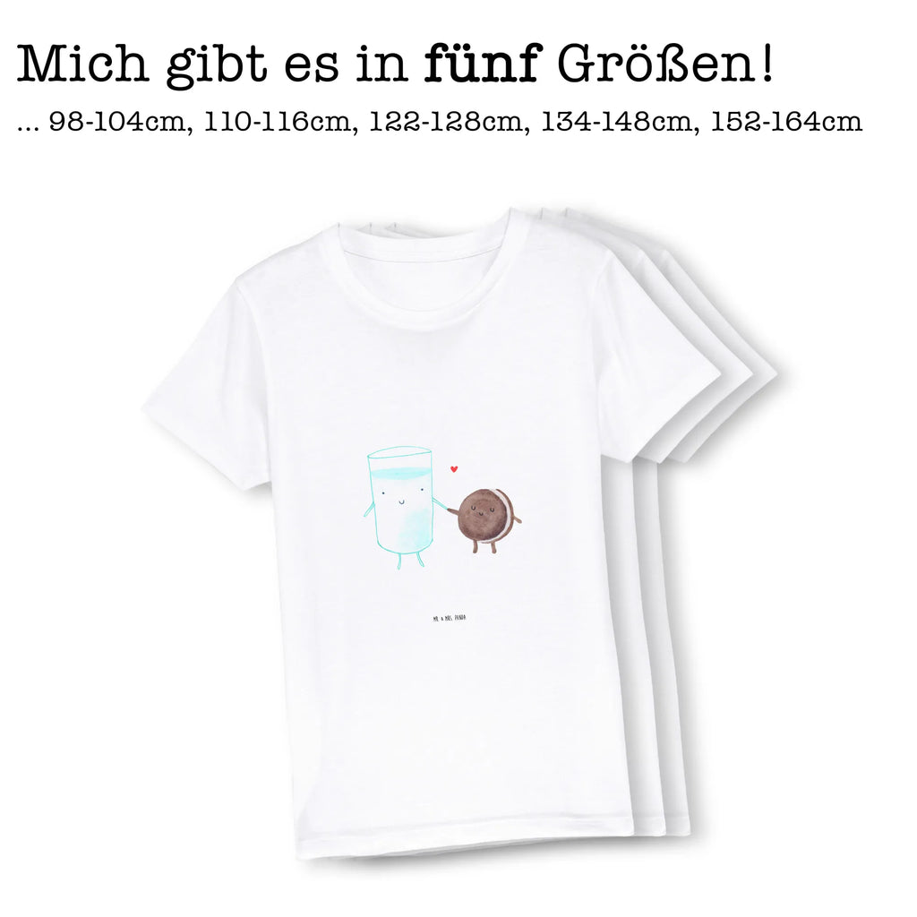 Organic Kinder T-Shirt Milch Keks Kinder T-Shirt, Kinder T-Shirt Jungen, Kinder T-Shirt Mädchen, Gute Laune, Tiere, Tiermotive, lustige Sprüche, Kaffee, Milch, Einladung Frühstück, Keks, perfektes Paar, romantisch, Milk, Cookie, Motiv süß, Kekse