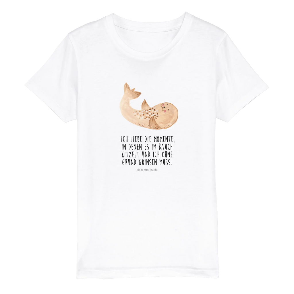 Organic Kids T-Shirt seal Lay Kinder T-Shirt, Kinder T-Shirt Mädchen, Kinder T-Shirt Jungen, Gute Laune, Tiere, Tiermotive, Lustige Sprüche, Strand, Robbe, Seehund, Freude, Robben, Lachen, Meerestier, Ostsee, Nordsee