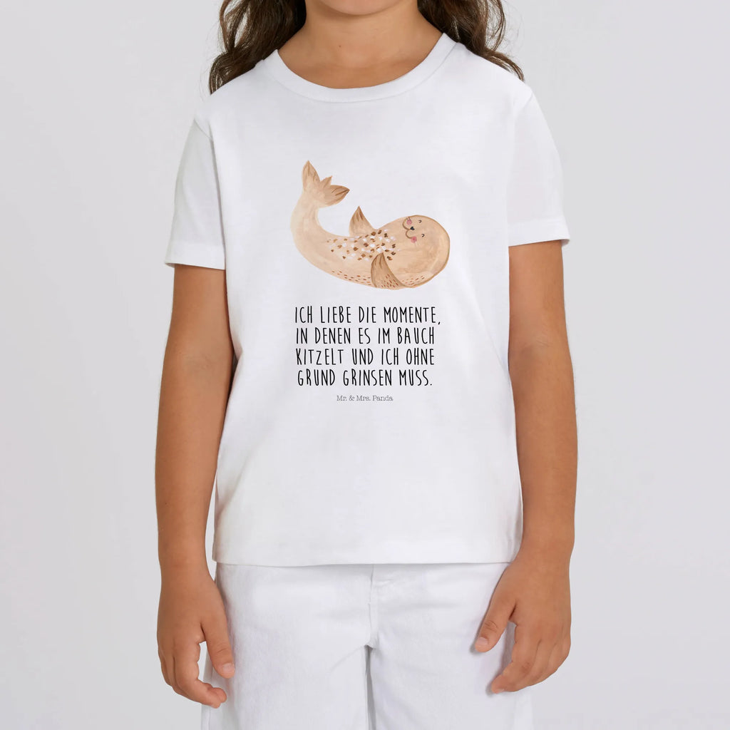 Organic Kids T-Shirt seal Lay Kinder T-Shirt, Kinder T-Shirt Mädchen, Kinder T-Shirt Jungen, Gute Laune, Tiere, Tiermotive, Lustige Sprüche, Strand, Robbe, Seehund, Freude, Robben, Lachen, Meerestier, Ostsee, Nordsee