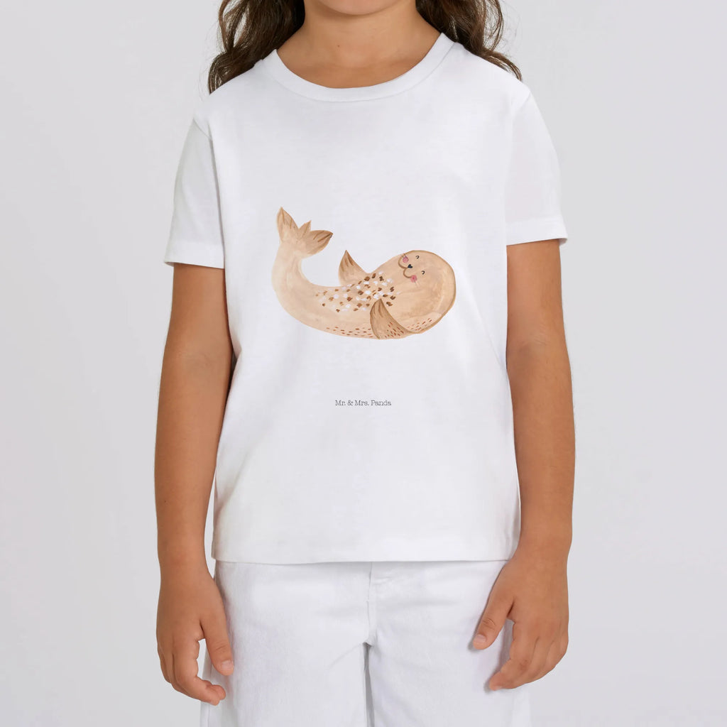 Organic Kids T-Shirt seal Lay Kinder T-Shirt, Kinder T-Shirt Mädchen, Kinder T-Shirt Jungen, Gute Laune, Tiere, Tiermotive, Lustige Sprüche, Strand, Robbe, Seehund, Freude, Robben, Lachen, Meerestier, Ostsee, Nordsee