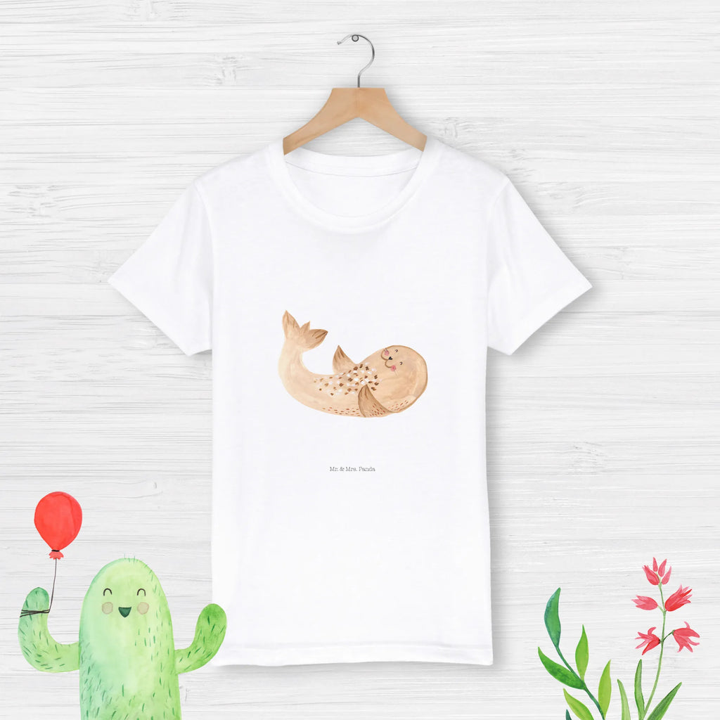 Organic Kids T-Shirt seal Lay Kinder T-Shirt, Kinder T-Shirt Mädchen, Kinder T-Shirt Jungen, Gute Laune, Tiere, Tiermotive, Lustige Sprüche, Strand, Robbe, Seehund, Freude, Robben, Lachen, Meerestier, Ostsee, Nordsee