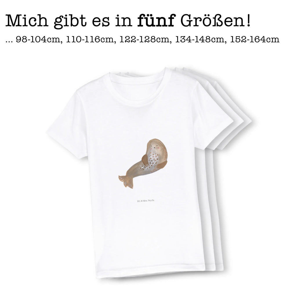 Organic Kinder T-Shirt Robbe Lachen Kinder T-Shirt, Kinder T-Shirt Mädchen, Kinder T-Shirt Jungen, Gute Laune, Tiere, Tiermotive, Lustige Sprüche, Strand, Robben, Nordsee, Robbe, Ostsee, Meerestier, Seehund