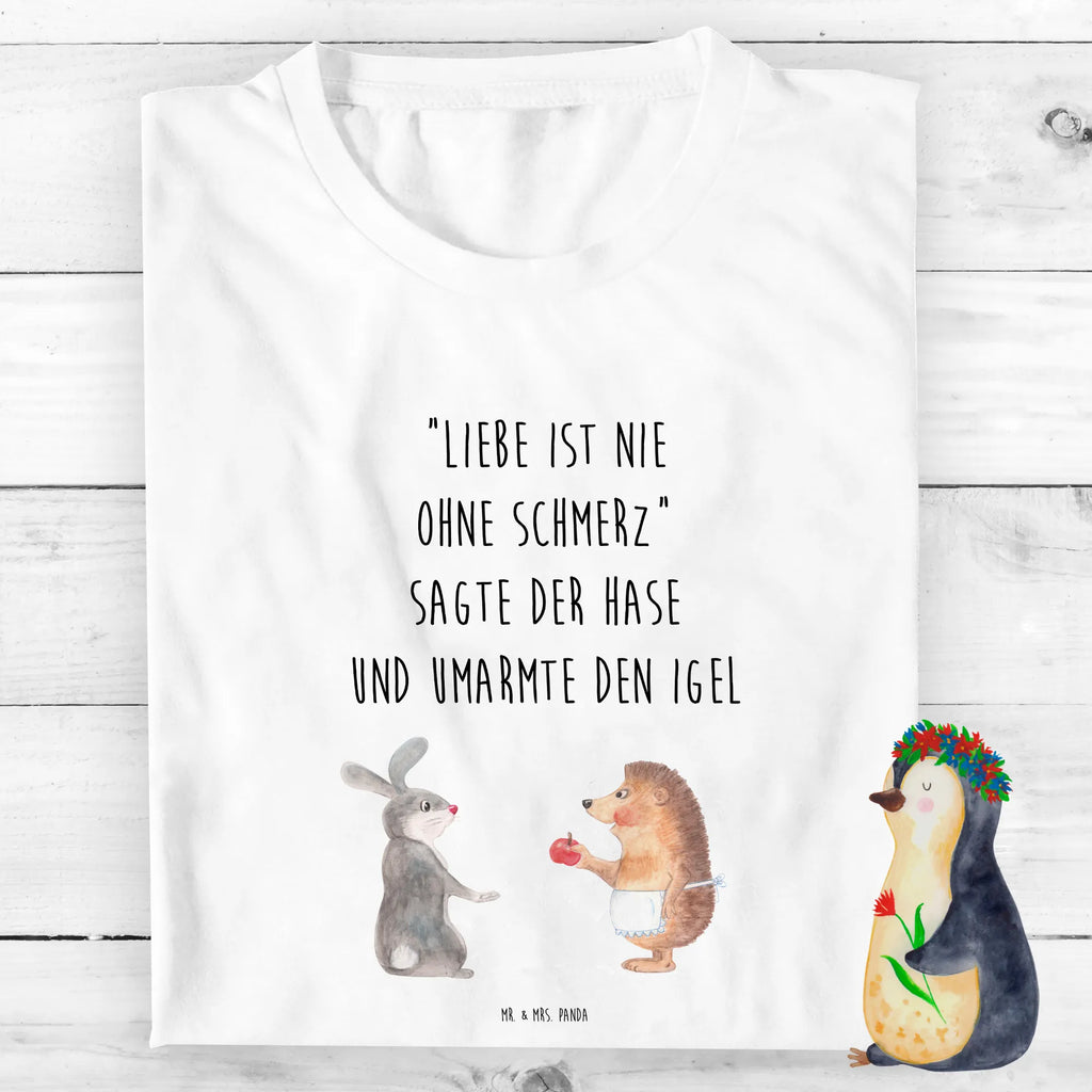 Organic Kinder T-Shirt Hase Igel Kinder T-Shirt Mädchen, Kinder T-Shirt, Kinder T-Shirt Jungen, Gute Laune, Tiere, Tiermotive, lustige Sprüche, Liebeskummer Geschenk, Liebe Spruch, Trösten, Trennungsschmerz, Herzschmerz, Igel, Hase, Spruch romantisch, Igel und Hase