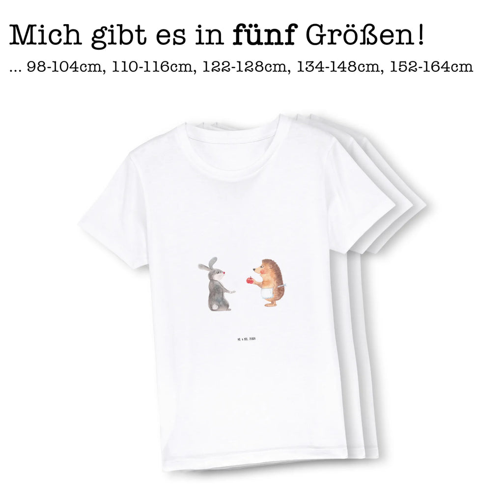 Organic Kinder T-Shirt Hase Igel Kinder T-Shirt Mädchen, Kinder T-Shirt, Kinder T-Shirt Jungen, Gute Laune, Tiere, Tiermotive, lustige Sprüche, Liebeskummer Geschenk, Liebe Spruch, Trösten, Trennungsschmerz, Herzschmerz, Igel, Hase, Spruch romantisch, Igel und Hase