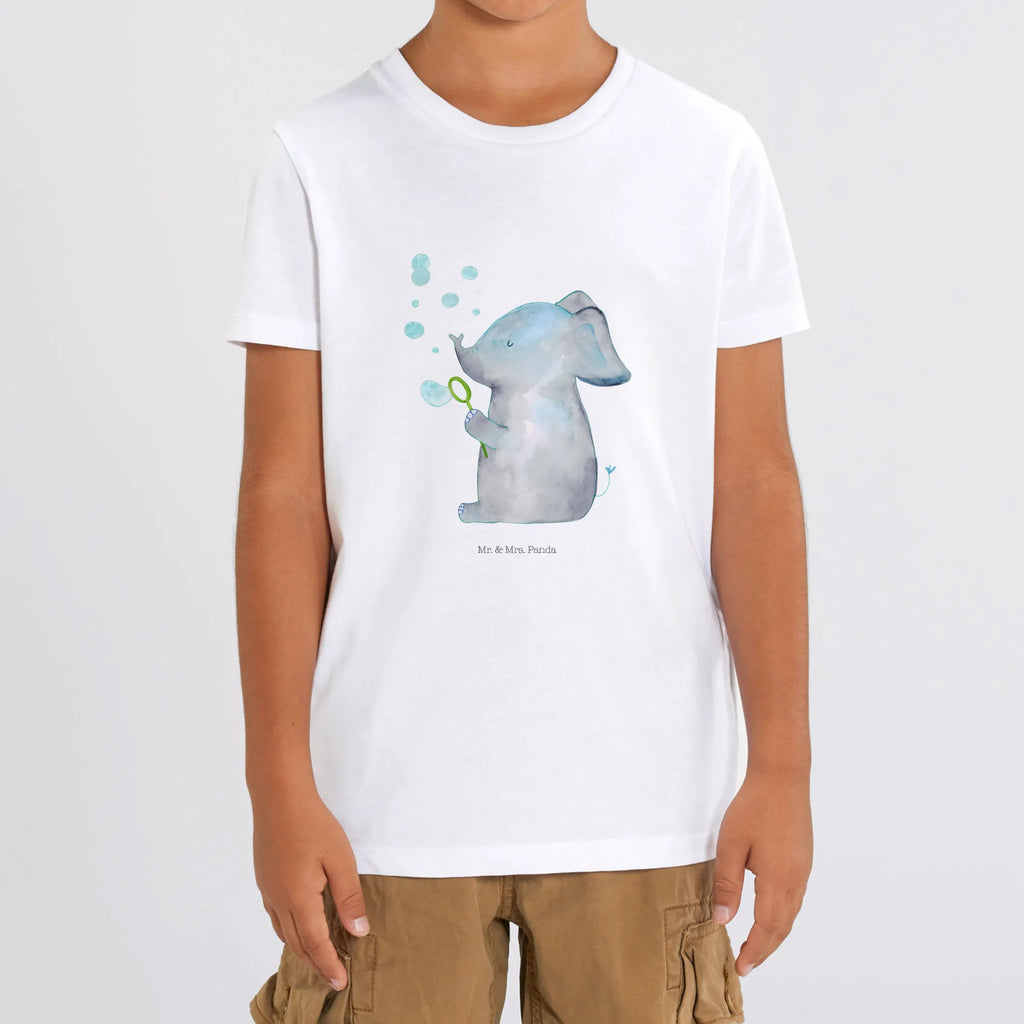 Organic Kinder T-Shirt Elefant Seifenblasen Kinder T-Shirt Mädchen, Kinder T-Shirt Jungen, Kinder T-Shirt, Gute Laune, Tiere, Tiermotive, Lustige Sprüche, Rüsseltier, Dickhäuter, Liebe, Gefühl. Daheim, Elefanten, Liebesspruch, Heimat, Seifenblasen, Elefant, Liebesbeweis