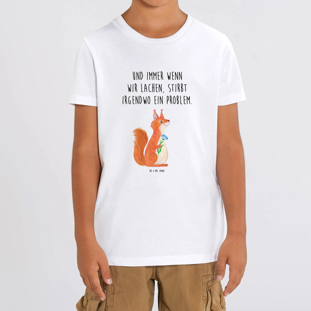 Organic Kinder T-Shirt Eichhörnchen Blume Kinder T-Shirt Jungen, Kinder T-Shirt Mädchen, Kinder T-Shirt, Tiermotive, Gute Laune, lustige Sprüche, Tiere, Motivation Sprüche, Spruch positiv, Lachen, Spaß, Spruch Deko, glücklich Spruch, Eichhörnchen, Motivation Bilder, Eichhorn