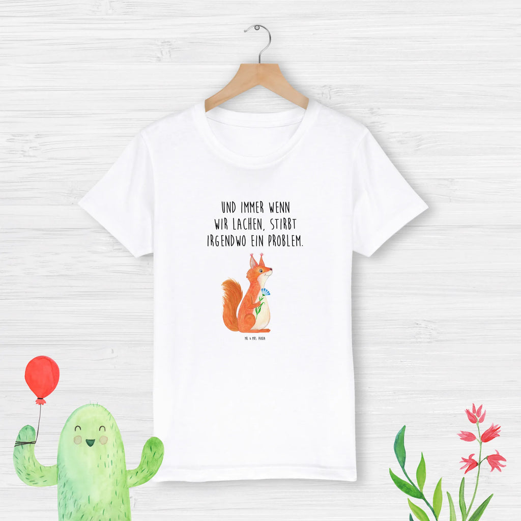Organic Kinder T-Shirt Eichhörnchen Blume Kinder T-Shirt Jungen, Kinder T-Shirt Mädchen, Kinder T-Shirt, Tiermotive, Gute Laune, lustige Sprüche, Tiere, Motivation Sprüche, Spruch positiv, Lachen, Spaß, Spruch Deko, glücklich Spruch, Eichhörnchen, Motivation Bilder, Eichhorn