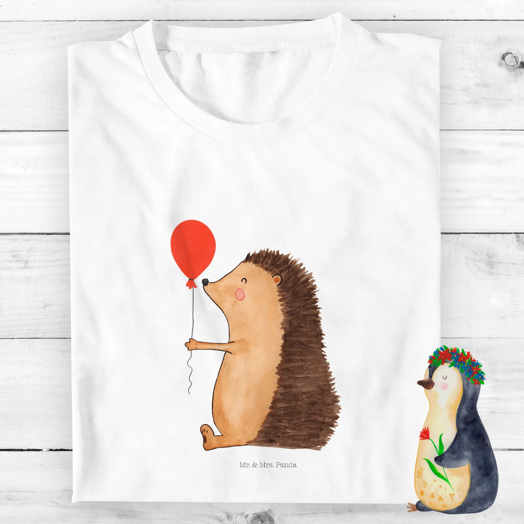 Organic Kinder T-Shirt Igel Luftballon Kinder T-Shirt Mädchen, Kinder T-Shirt Jungen, Kinder T-Shirt, Gute Laune, Tiere, Tiermotive, Lustige Sprüche, Glückwunsch, Geburtstagskind, Happy Birthday, Herzlichen Glückwunsch, Igel, Ballon, Geburtstag