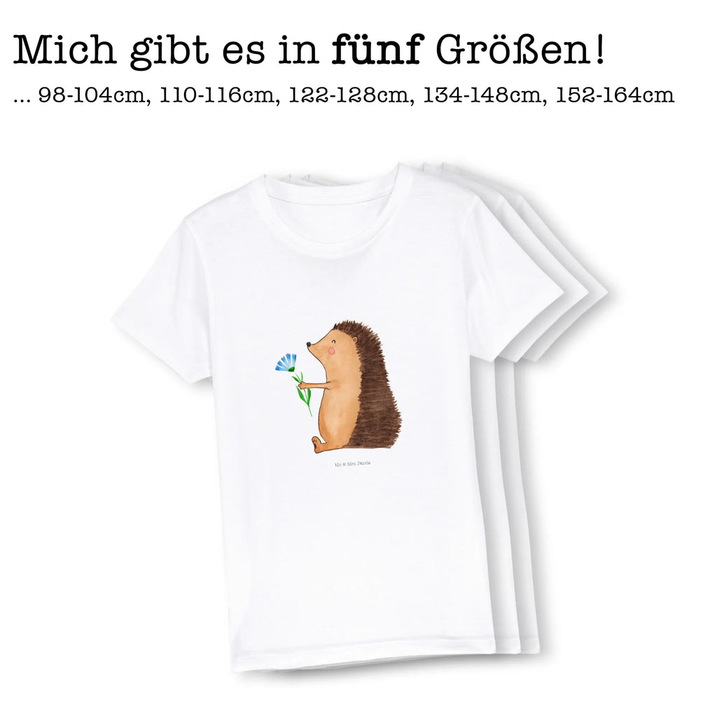 Organic Kinder T-Shirt Igel Blumen Kinder T-Shirt Jungen, Kinder T-Shirt Mädchen, Kinder T-Shirt, Gute Laune, Tiere, Tiermotive, Lustige Sprüche, Gute Besserung, krank, Krankheit, Krankenhaus, Genesungswünsche, Besuch, Igel