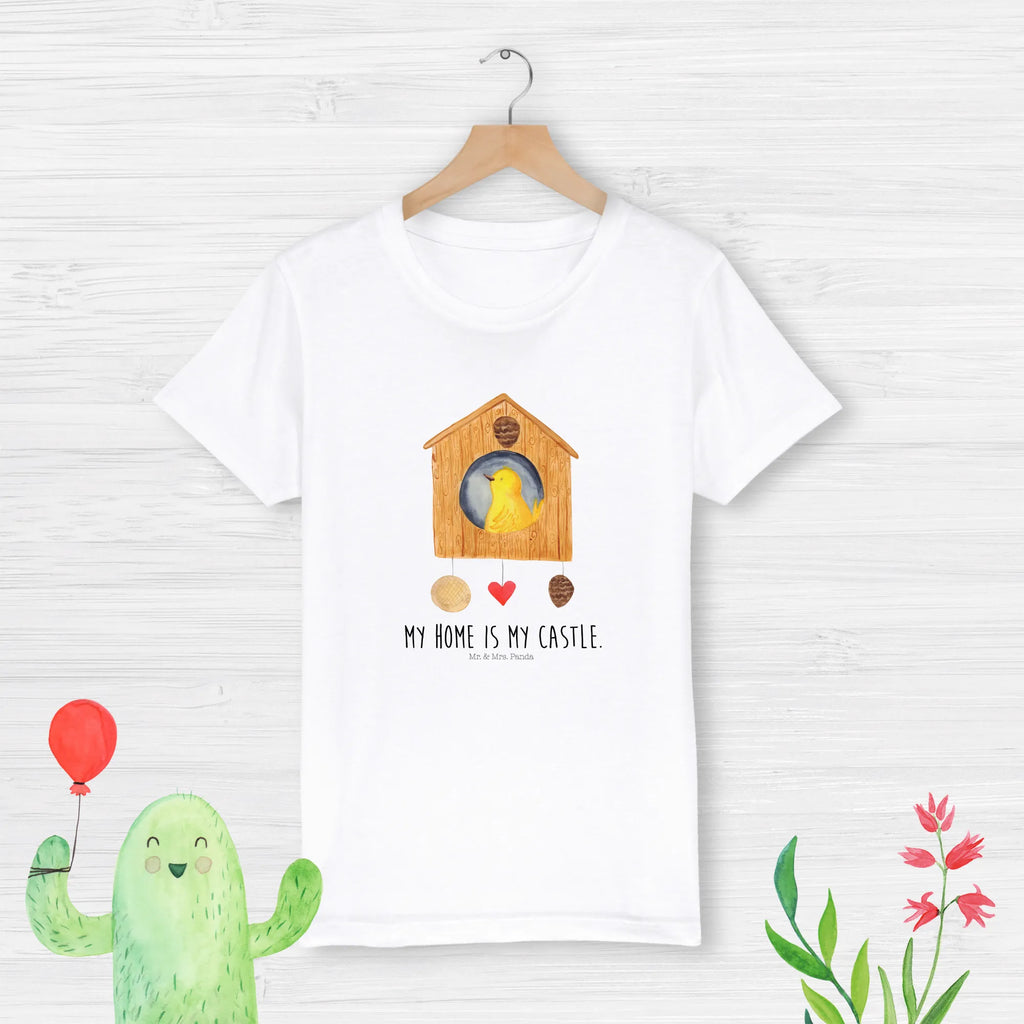 Organic Kinder T-Shirt Vogel Haus Kinder T-Shirt, Kinder T-Shirt Jungen, Kinder T-Shirt Mädchen, Gute Laune, Tiere, Tiermotive, Lustige Sprüche, Vogelhaus, Familie, Eigenheim, Unser Haus, Nest, Vogel, Lieblingsort, Castle, Vogelhäuschen, Vögel, Wohnung, Haus, Home Sweet Home, Zuhause