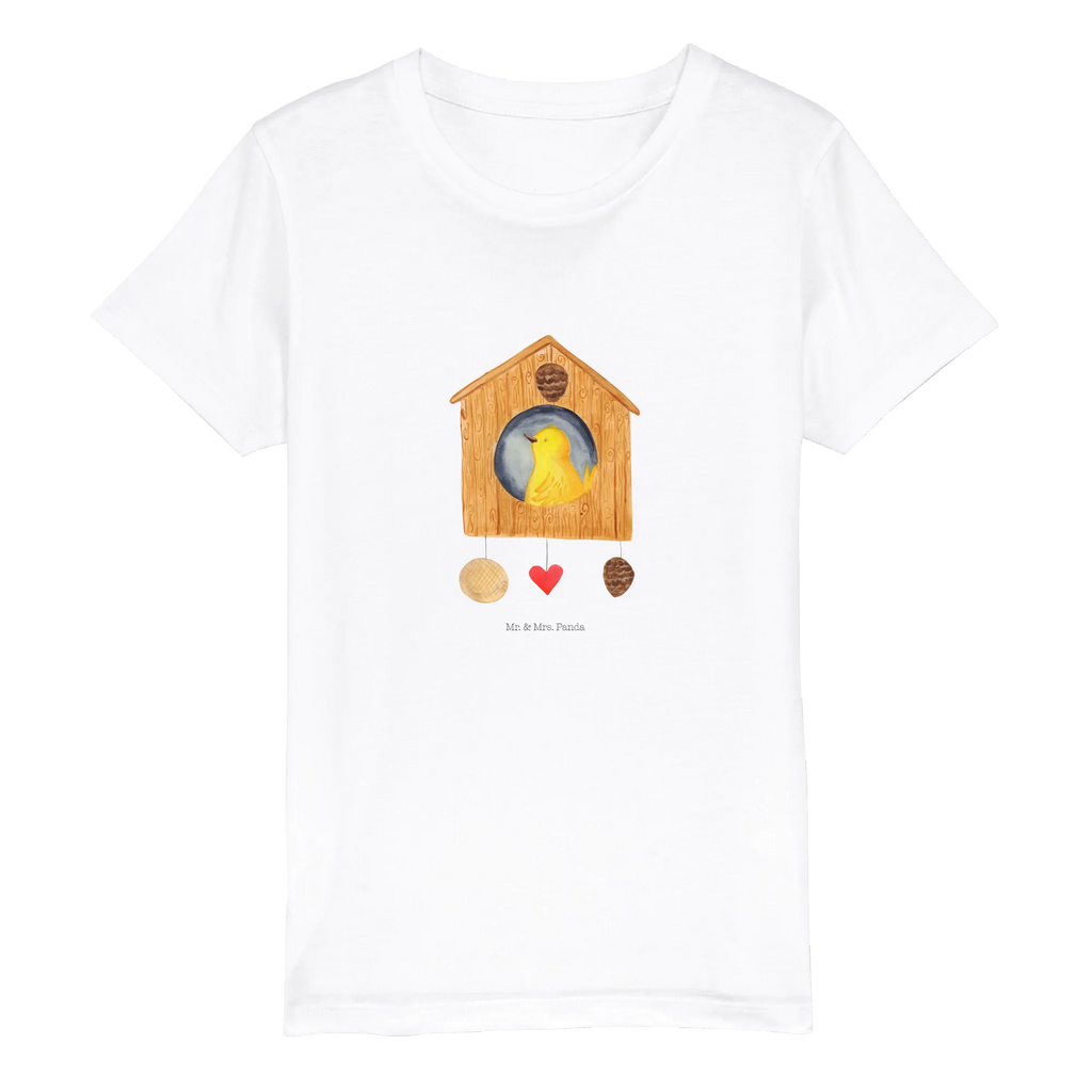 Organic Kinder T-Shirt Vogel Haus Kinder T-Shirt, Kinder T-Shirt Jungen, Kinder T-Shirt Mädchen, Gute Laune, Tiere, Tiermotive, Lustige Sprüche, Vogelhaus, Familie, Eigenheim, Unser Haus, Nest, Vogel, Lieblingsort, Castle, Vogelhäuschen, Vögel, Wohnung, Haus, Home Sweet Home, Zuhause