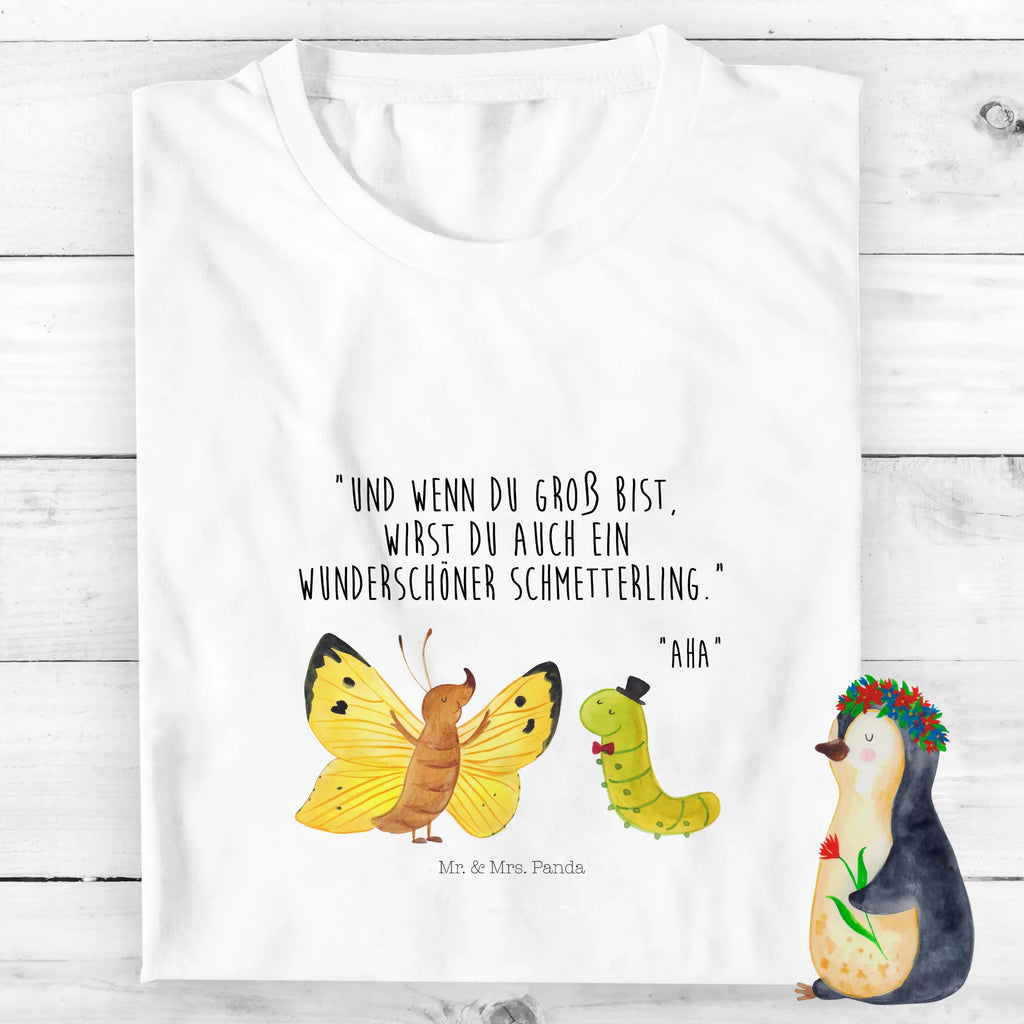 Organic Kids T-Shirt Caterpillar butterfly Kinder T-Shirt Jungen, Kinder T-Shirt, Kinder T-Shirt Mädchen, Gute Laune, Tiere, Tiermotive, lustige Sprüche, Raupe, Schmetterling, Aufwachsen, Kokon, Zitronenfalter, Erwachsen werden, Hütchen, Entwicklung, Hut, Schönheit