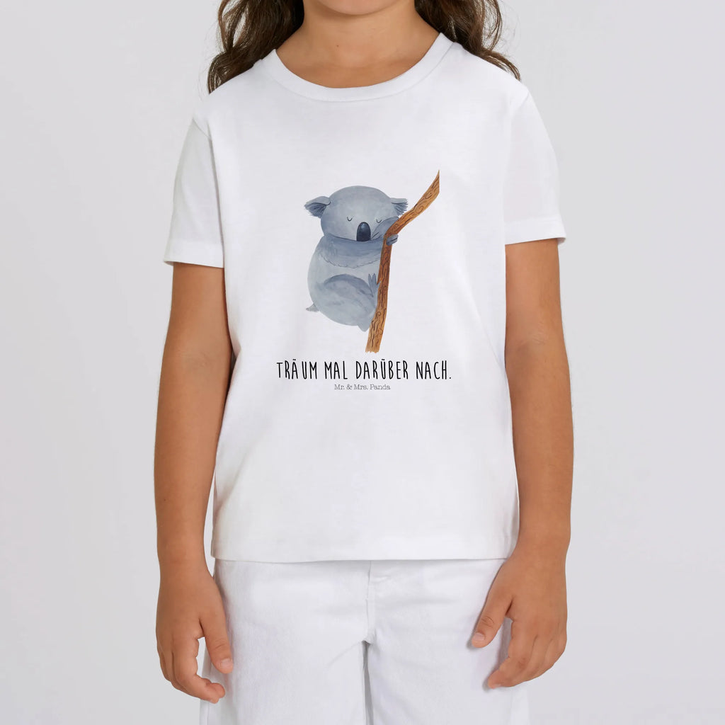 Organic Kinder T-Shirt Koalabär Kinder T-Shirt Jungen, Kinder T-Shirt, Kinder T-Shirt Mädchen, Gute Laune, Tiere, Tiermotive, Lustige Sprüche, Traumland, Koala, Schlafzimmer, Traum, Träumen, Bär, schlafen, Koalabär