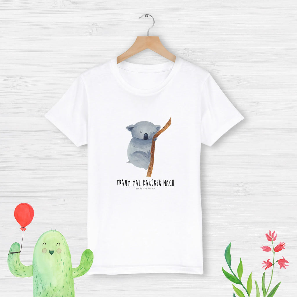 Organic Kinder T-Shirt Koalabär Kinder T-Shirt Jungen, Kinder T-Shirt, Kinder T-Shirt Mädchen, Gute Laune, Tiere, Tiermotive, Lustige Sprüche, Traumland, Koala, Schlafzimmer, Traum, Träumen, Bär, schlafen, Koalabär