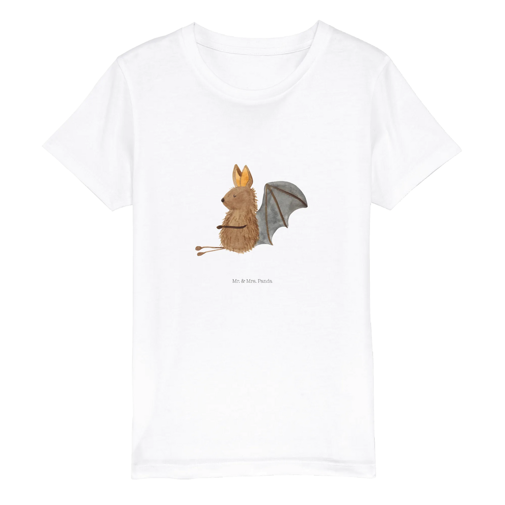 Organic Kinder T-Shirt Fledermaus Sitzen Kinder T-Shirt Mädchen, Kinder T-Shirt Jungen, Kinder T-Shirt, Tiere, Tiermotive, Gute Laune, Lustige Sprüche, Fledermäuse, Entspannen, Fledermaus, Motivation
