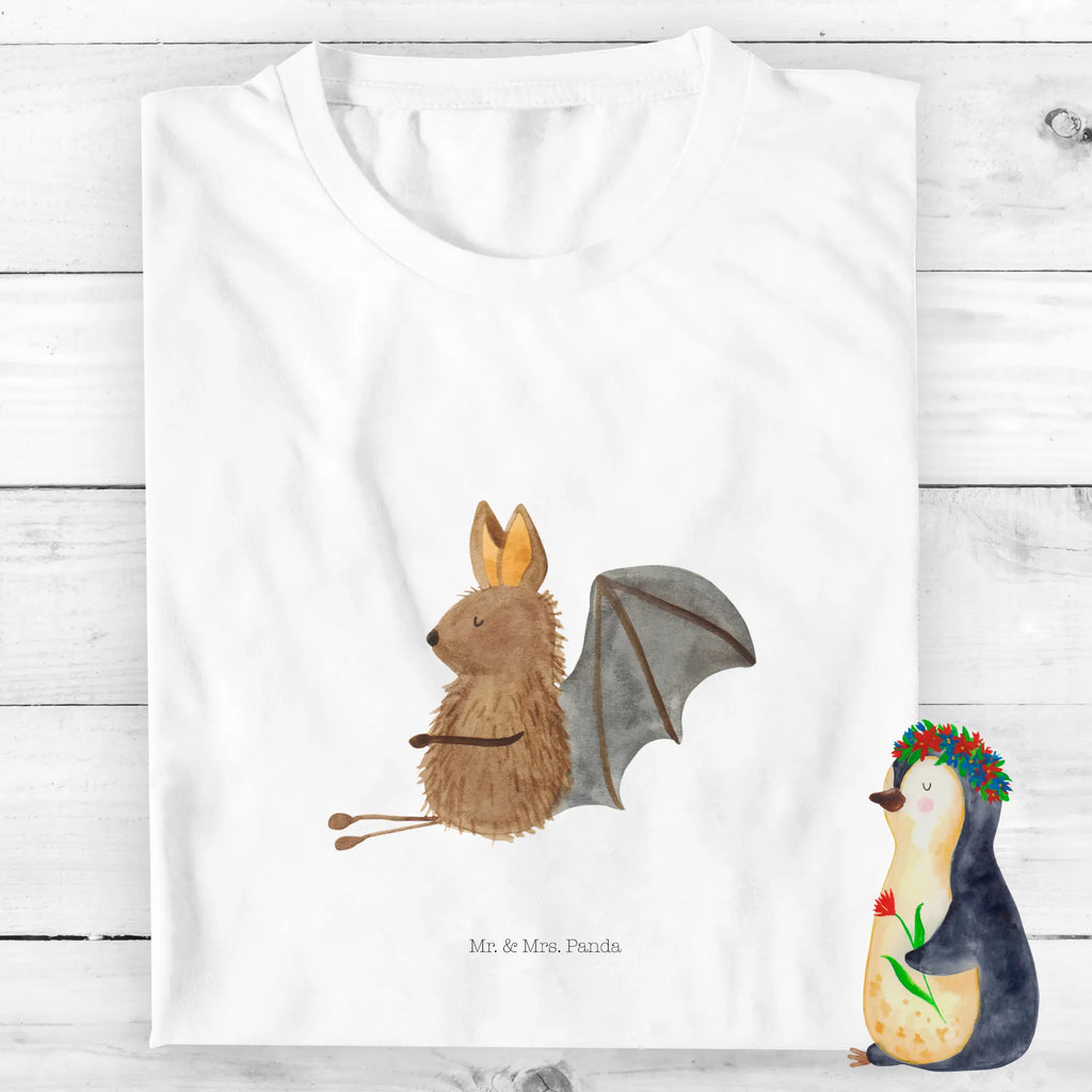 Organic Kinder T-Shirt Fledermaus Sitzen Kinder T-Shirt Mädchen, Kinder T-Shirt Jungen, Kinder T-Shirt, Tiere, Tiermotive, Gute Laune, Lustige Sprüche, Fledermäuse, Entspannen, Fledermaus, Motivation