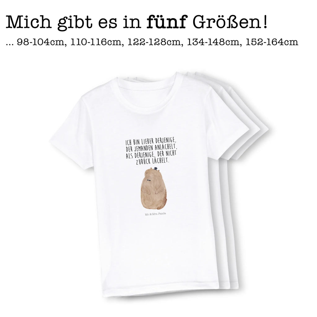 Organic Kinder T-Shirt Murmeltier Kinder T-Shirt, Kinder T-Shirt Mädchen, Kinder T-Shirt Jungen, Tiere, Tiermotive, Gute Laune, Lustige Sprüche, Murmeltier, Knigge, Respekt, Fröhlichkeit, Freundlichkeit, Anstand