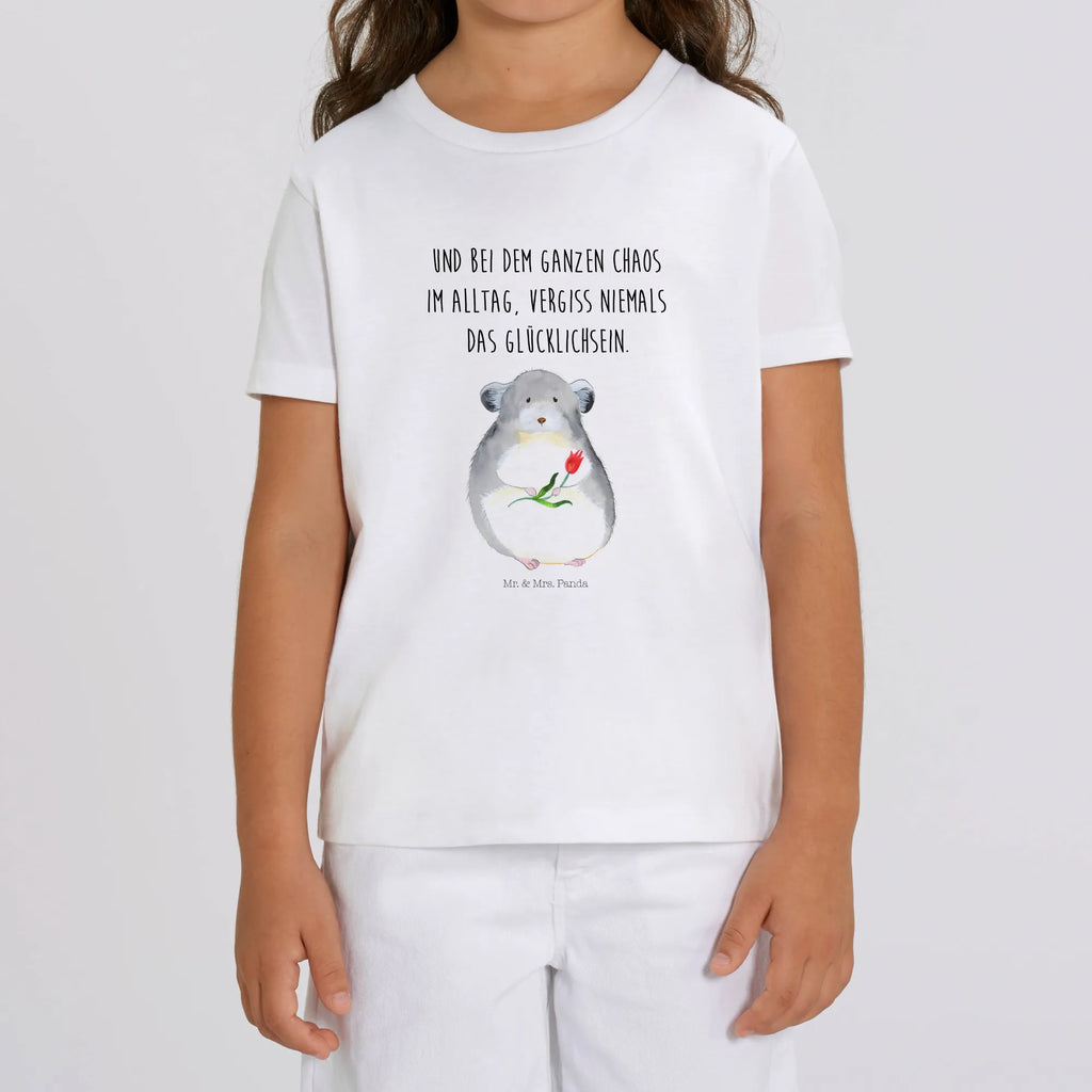 Organic Kinder T-Shirt Chinchilla Blume Kinder T-Shirt Mädchen, Kinder T-Shirt Jungen, Kinder T-Shirt, Gute Laune, Tiere, Tiermotive, Lustige Sprüche, Chinchillas, Chinchilla, Büroalltag, Kummer, Depressionen, traurig sein, Glücklichsein, Chaos, Büro, Liebeskummer
