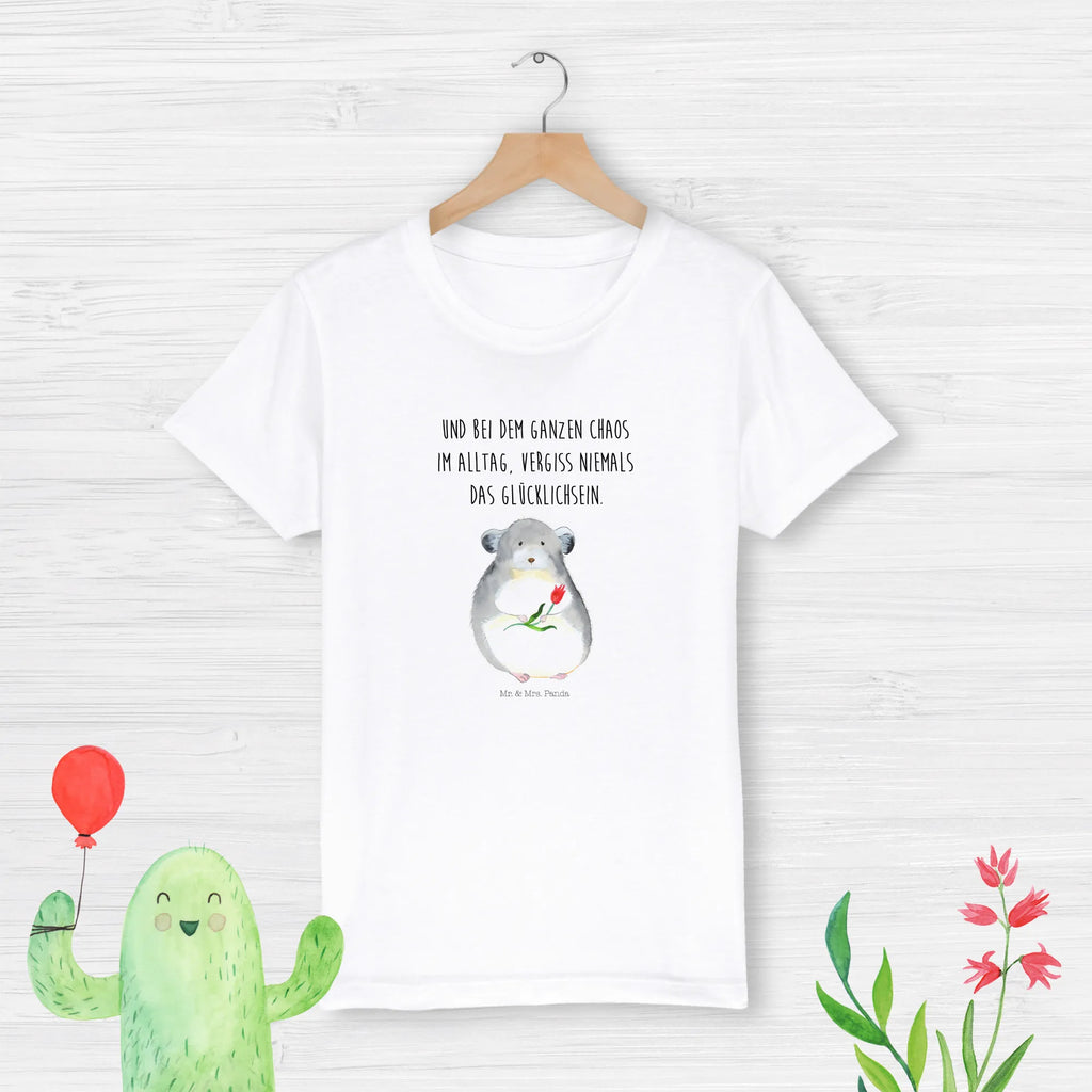 Organic Kinder T-Shirt Chinchilla Blume Kinder T-Shirt Mädchen, Kinder T-Shirt Jungen, Kinder T-Shirt, Gute Laune, Tiere, Tiermotive, Lustige Sprüche, Chinchillas, Chinchilla, Büroalltag, Kummer, Depressionen, traurig sein, Glücklichsein, Chaos, Büro, Liebeskummer
