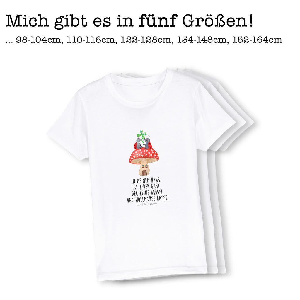 Organic Kinder T-Shirt Marienkäfer Fliegenpilz Kinder T-Shirt Jungen, Kinder T-Shirt Mädchen, Kinder T-Shirt, Gute Laune, Tiere, Tiermotive, Lustige Sprüche, Fleigenpilzhaus, Zuhause, Haus, Marienkäfer, Wohnung, Fliegenpilz