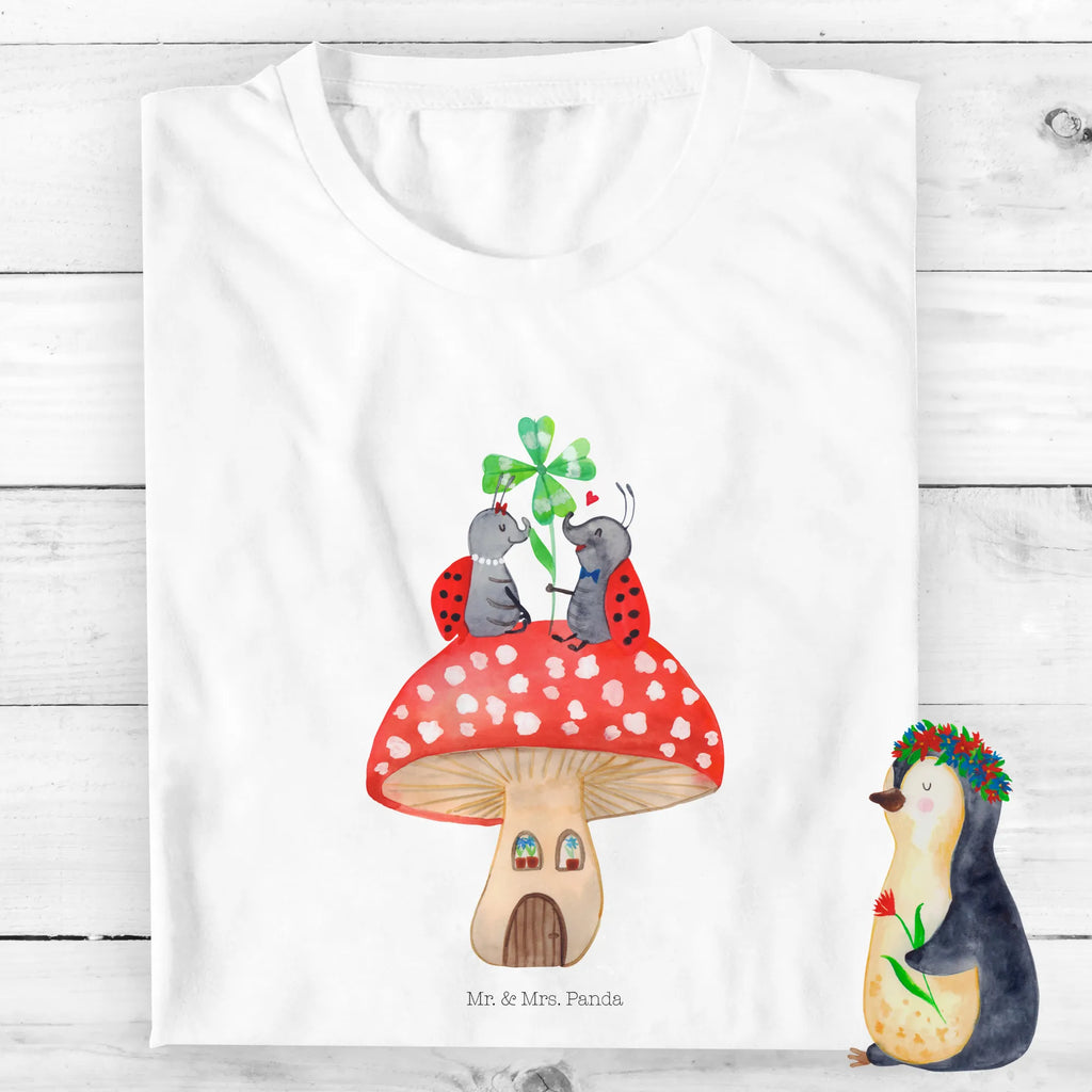 Organic Kinder T-Shirt Marienkäfer Fliegenpilz Kinder T-Shirt Jungen, Kinder T-Shirt Mädchen, Kinder T-Shirt, Gute Laune, Tiere, Tiermotive, Lustige Sprüche, Fleigenpilzhaus, Zuhause, Haus, Marienkäfer, Wohnung, Fliegenpilz