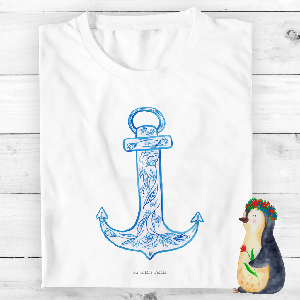 Organic Kinder T-Shirt Anker Blau Kinder T-Shirt Mädchen, Kinder T-Shirt Jungen, Kinder T-Shirt, Gute Laune, Tiere, Tiermotive, Lustige Sprüche