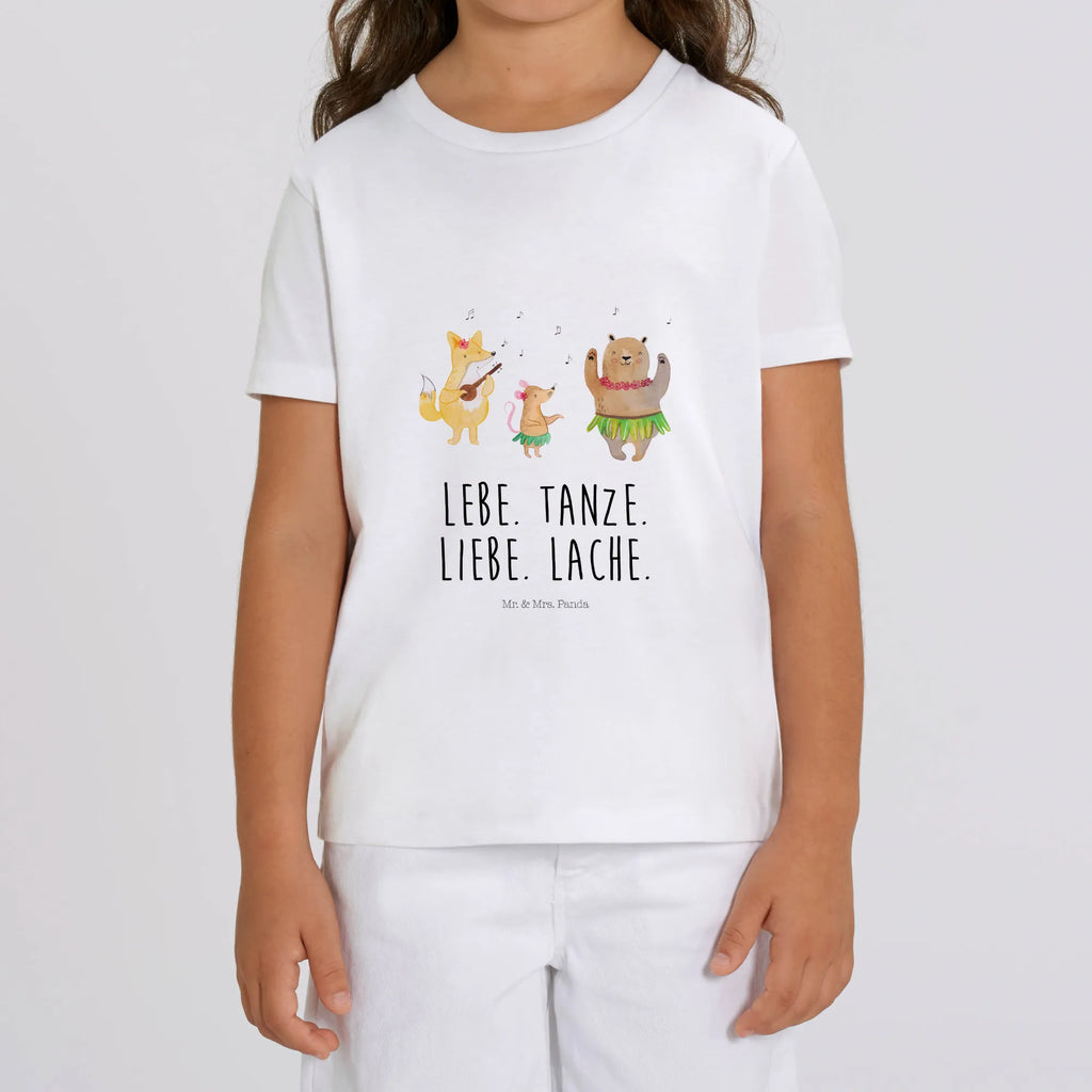 Organic Kinder T-Shirt Waldtiere Aloha Kinder T-Shirt Jungen, Kinder T-Shirt, Kinder T-Shirt Mädchen, Gute Laune, Tiere, Tiermotive, lustige Sprüche, Waldtiere, Musik, Lachen, Tanzen, Igel, Wald, Leben, Aloha, Bär, Hase
