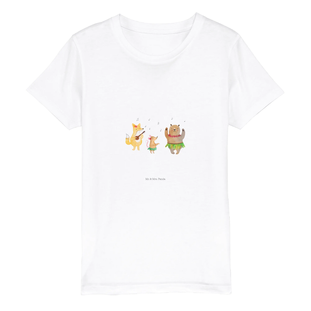 Organic Kinder T-Shirt Waldtiere Aloha Kinder T-Shirt Jungen, Kinder T-Shirt, Kinder T-Shirt Mädchen, Gute Laune, Tiere, Tiermotive, lustige Sprüche, Waldtiere, Musik, Lachen, Tanzen, Igel, Wald, Leben, Aloha, Bär, Hase
