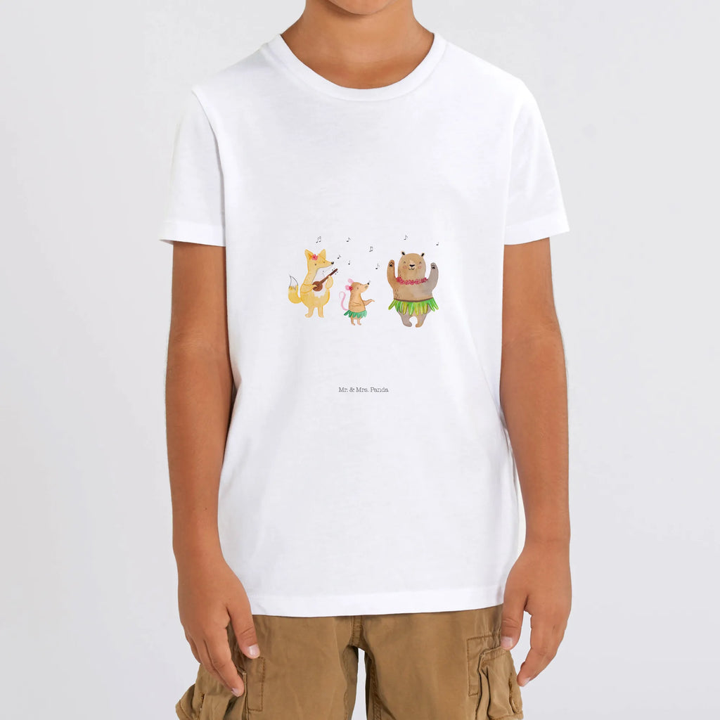 Organic Kinder T-Shirt Waldtiere Aloha Kinder T-Shirt Jungen, Kinder T-Shirt, Kinder T-Shirt Mädchen, Gute Laune, Tiere, Tiermotive, lustige Sprüche, Waldtiere, Musik, Lachen, Tanzen, Igel, Wald, Leben, Aloha, Bär, Hase
