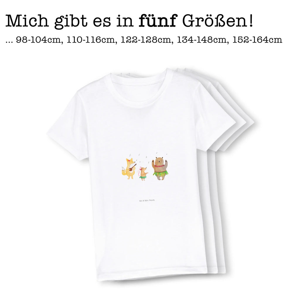Organic Kinder T-Shirt Waldtiere Aloha Kinder T-Shirt Jungen, Kinder T-Shirt, Kinder T-Shirt Mädchen, Gute Laune, Tiere, Tiermotive, lustige Sprüche, Waldtiere, Musik, Lachen, Tanzen, Igel, Wald, Leben, Aloha, Bär, Hase