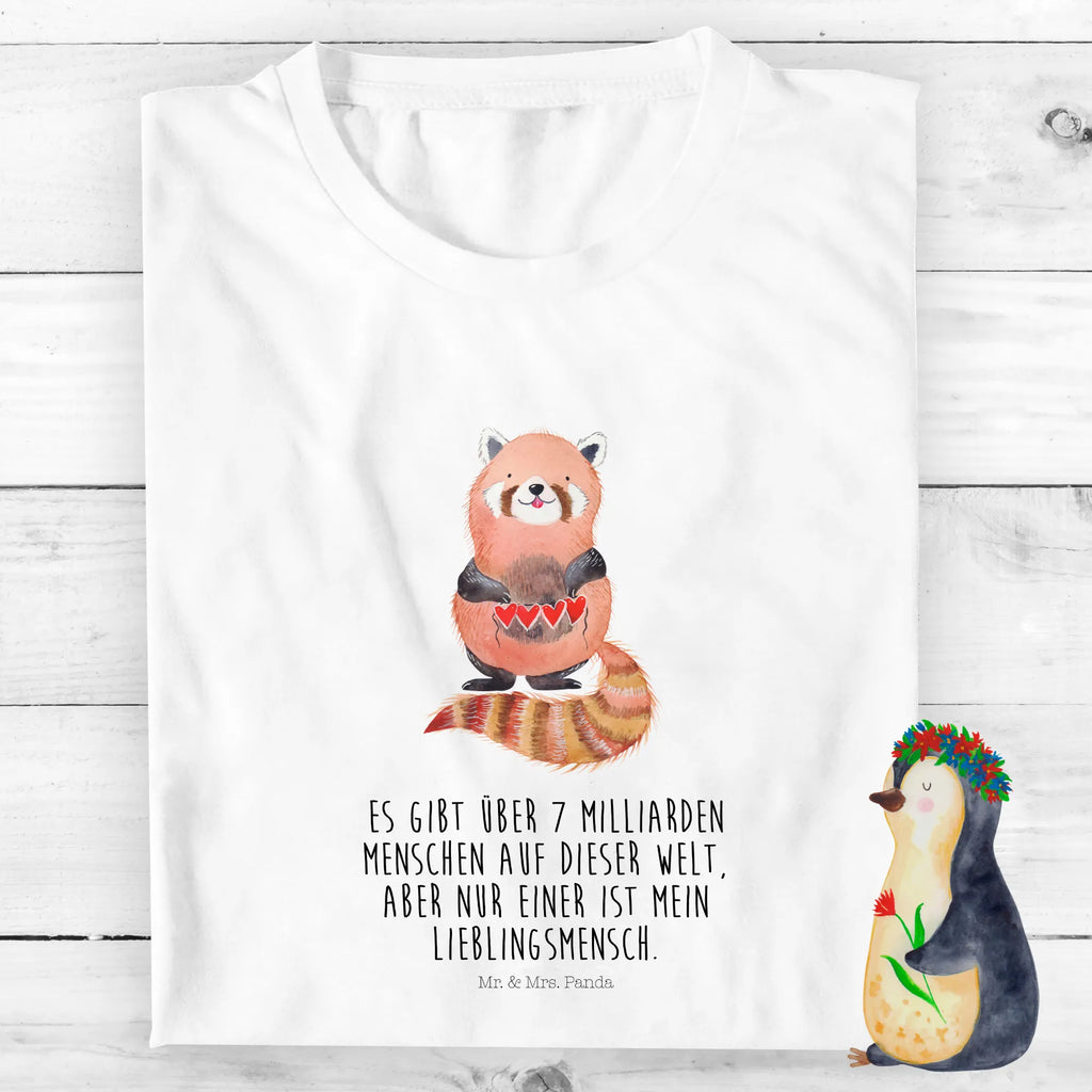 Organic Kinder T-Shirt Roter Panda Kinder T-Shirt, Kinder T-Shirt Jungen, Kinder T-Shirt Mädchen, Gute Laune, Tiere, Tiermotive, Lustige Sprüche, Liebling, Liebe, Rot, Herz, Lieblingsmensch, Panda