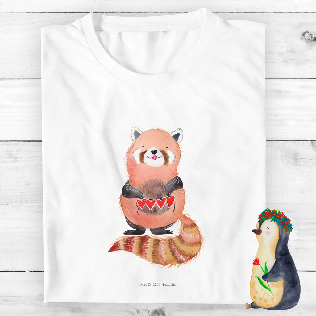 Organic Kinder T-Shirt Roter Panda Kinder T-Shirt, Kinder T-Shirt Jungen, Kinder T-Shirt Mädchen, Gute Laune, Tiere, Tiermotive, Lustige Sprüche, Liebling, Liebe, Rot, Herz, Lieblingsmensch, Panda