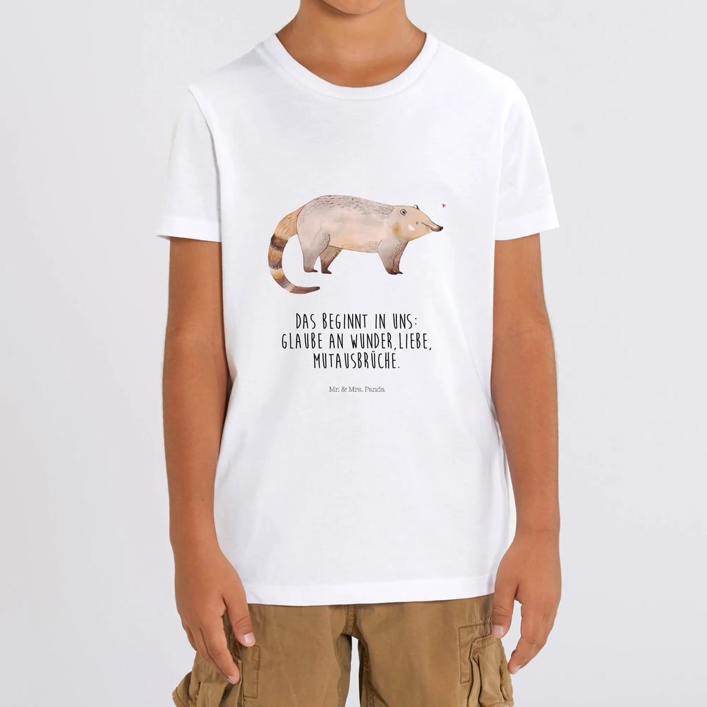 Organic Kinder T-Shirt Nasenbär Kinder T-Shirt Jungen, Kinder T-Shirt, Kinder T-Shirt Mädchen, Gute Laune, Tiere, Tiermotive, Lustige Sprüche, Bär, Nasenbär, Rüsselbär, Nasenbären