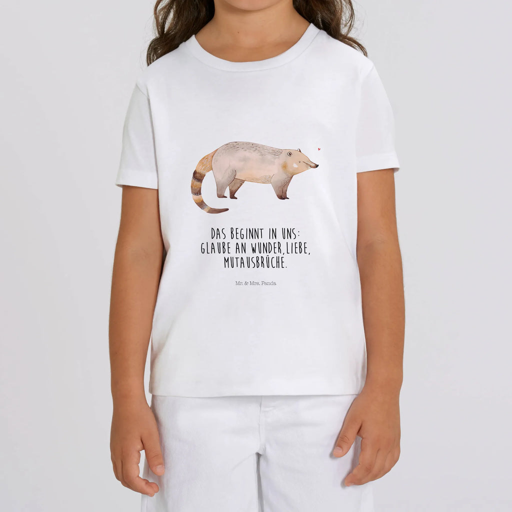 Organic Kinder T-Shirt Nasenbär Kinder T-Shirt Jungen, Kinder T-Shirt, Kinder T-Shirt Mädchen, Gute Laune, Tiere, Tiermotive, Lustige Sprüche, Bär, Nasenbär, Rüsselbär, Nasenbären