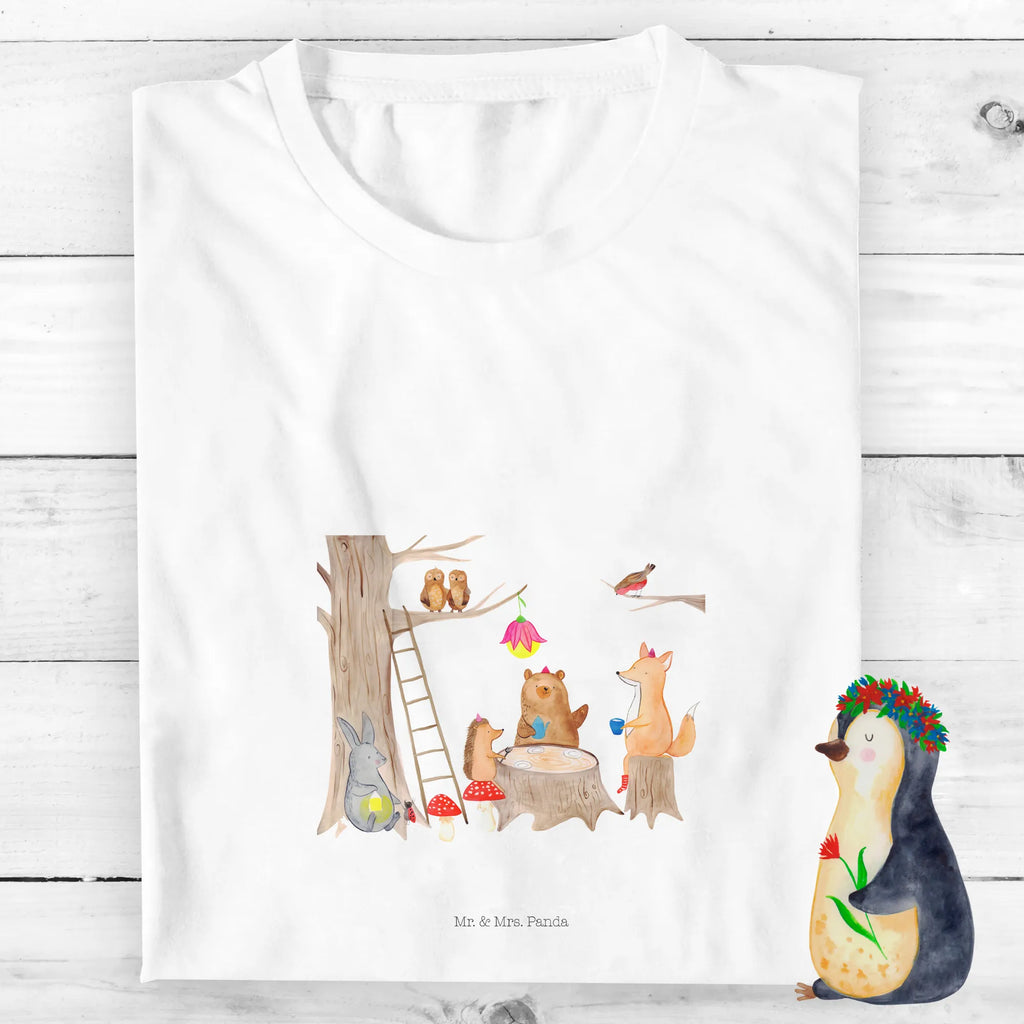Organic Kids T-Shirt forest animals picnic Kinder T-Shirt, Kinder T-Shirt Mädchen, Kinder T-Shirt Jungen, Gute Laune, Tiere, Tiermotive, Lustige Sprüche, Maus, Hase, Fuchs, Eichhörnchen, Igel, Wald, Picknick, Waldtiere