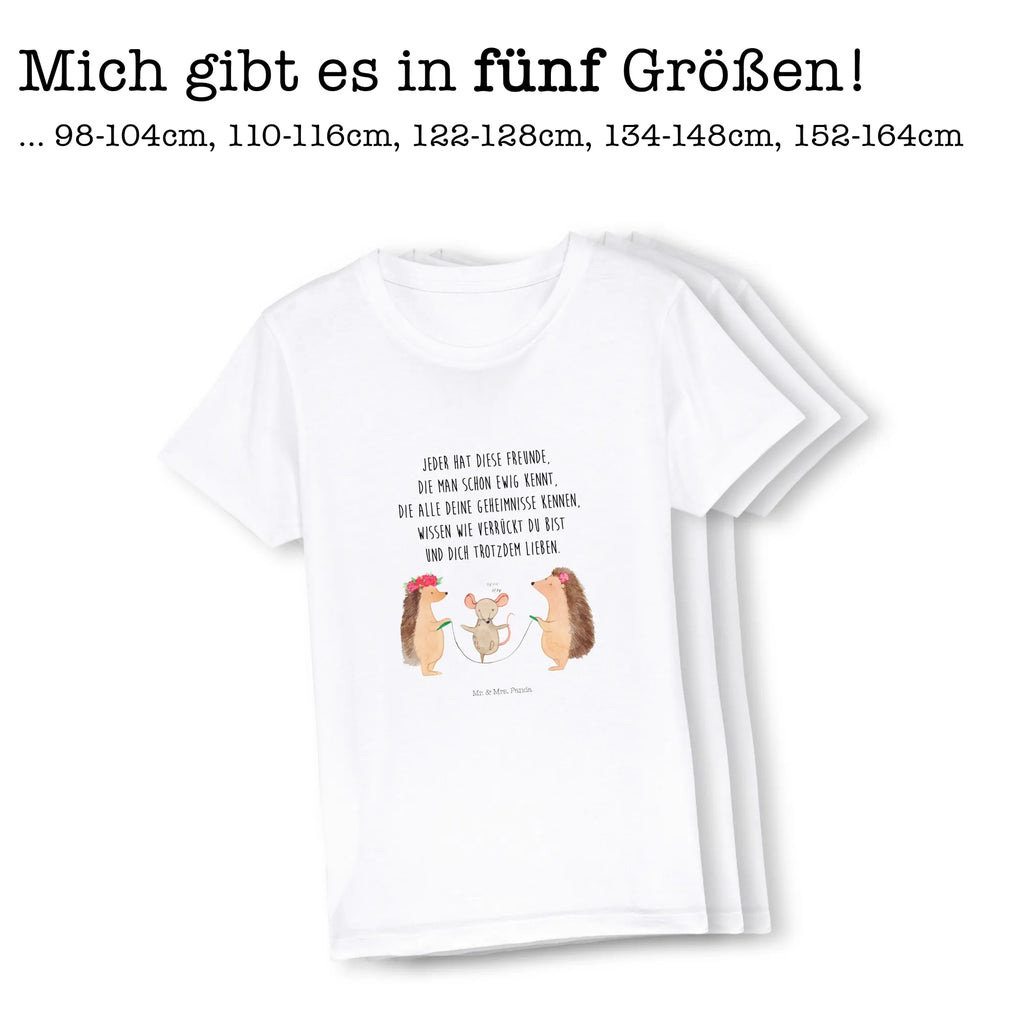 Organic Kinder T-Shirt Igel Seilhüpfen Kinder T-Shirt, Kinder T-Shirt Mädchen, Kinder T-Shirt Jungen, Lustige Sprüche, Gute Laune, Tiere, Tiermotive, Maus, Igel, Kindergarten, Kinder, Seilhüpfen, Seilspringen