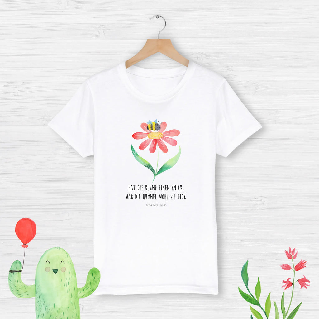 Organic Kinder T-Shirt Hummel Blume Kinder T-Shirt Mädchen, Kinder T-Shirt, Kinder T-Shirt Jungen, Gute Laune, Tiere, Tiermotive, Lustige Sprüche, Biene, Wespe, Hummeln, Blume, Natur, Feld, Flauschig, Hummel