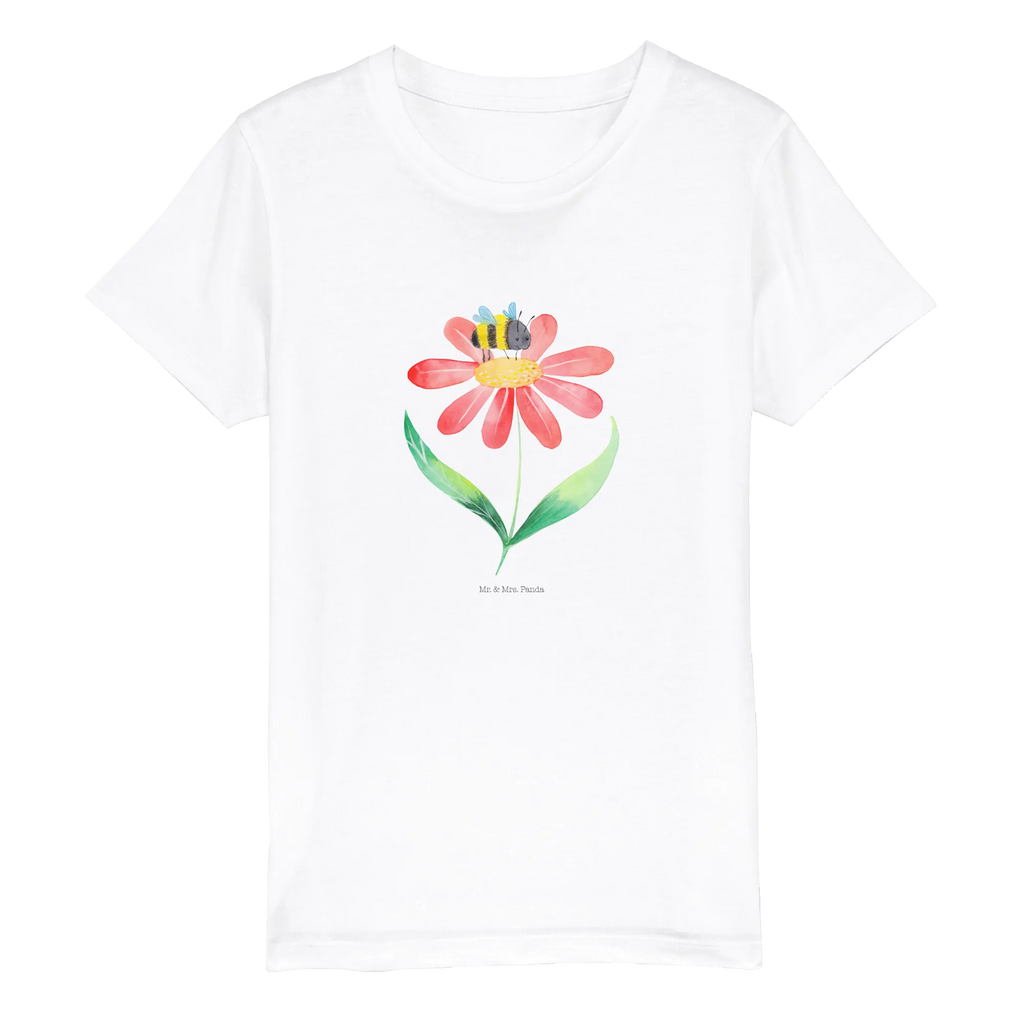 Organic Kinder T-Shirt Hummel Blume Kinder T-Shirt Mädchen, Kinder T-Shirt, Kinder T-Shirt Jungen, Gute Laune, Tiere, Tiermotive, Lustige Sprüche, Biene, Wespe, Hummeln, Blume, Natur, Feld, Flauschig, Hummel