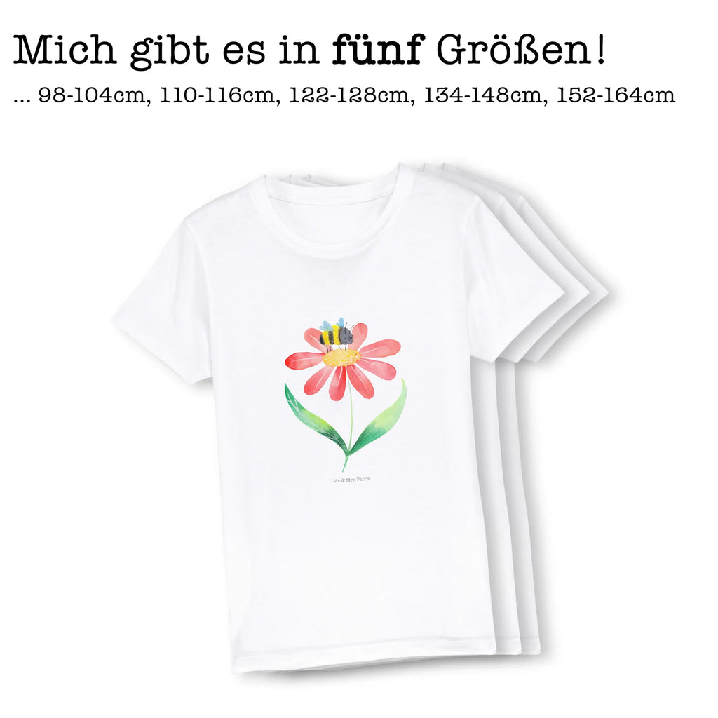 Organic Kinder T-Shirt Hummel Blume Kinder T-Shirt Mädchen, Kinder T-Shirt, Kinder T-Shirt Jungen, Gute Laune, Tiere, Tiermotive, Lustige Sprüche, Biene, Wespe, Hummeln, Blume, Natur, Feld, Flauschig, Hummel