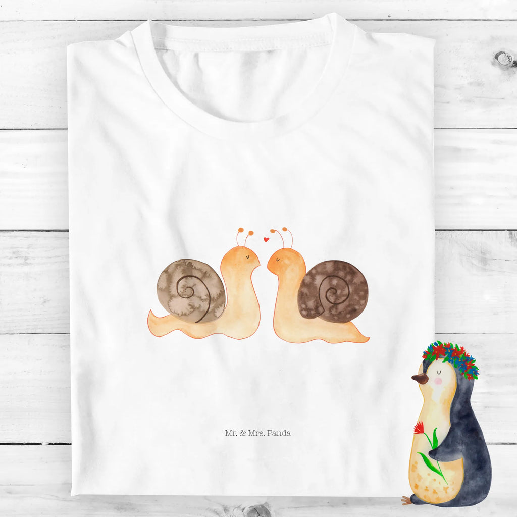 Organic Kids T-Shirt Snails in love Kinder T-Shirt Mädchen, Kinder T-Shirt, Kinder T-Shirt Jungen, Heiraten, Ehemann, Heiratsantrag, Partner, Hocheitstag, Verlobung, Jahrestag, Freund, Liebesgeschenk, Liebe, Ehefrau, Freundin