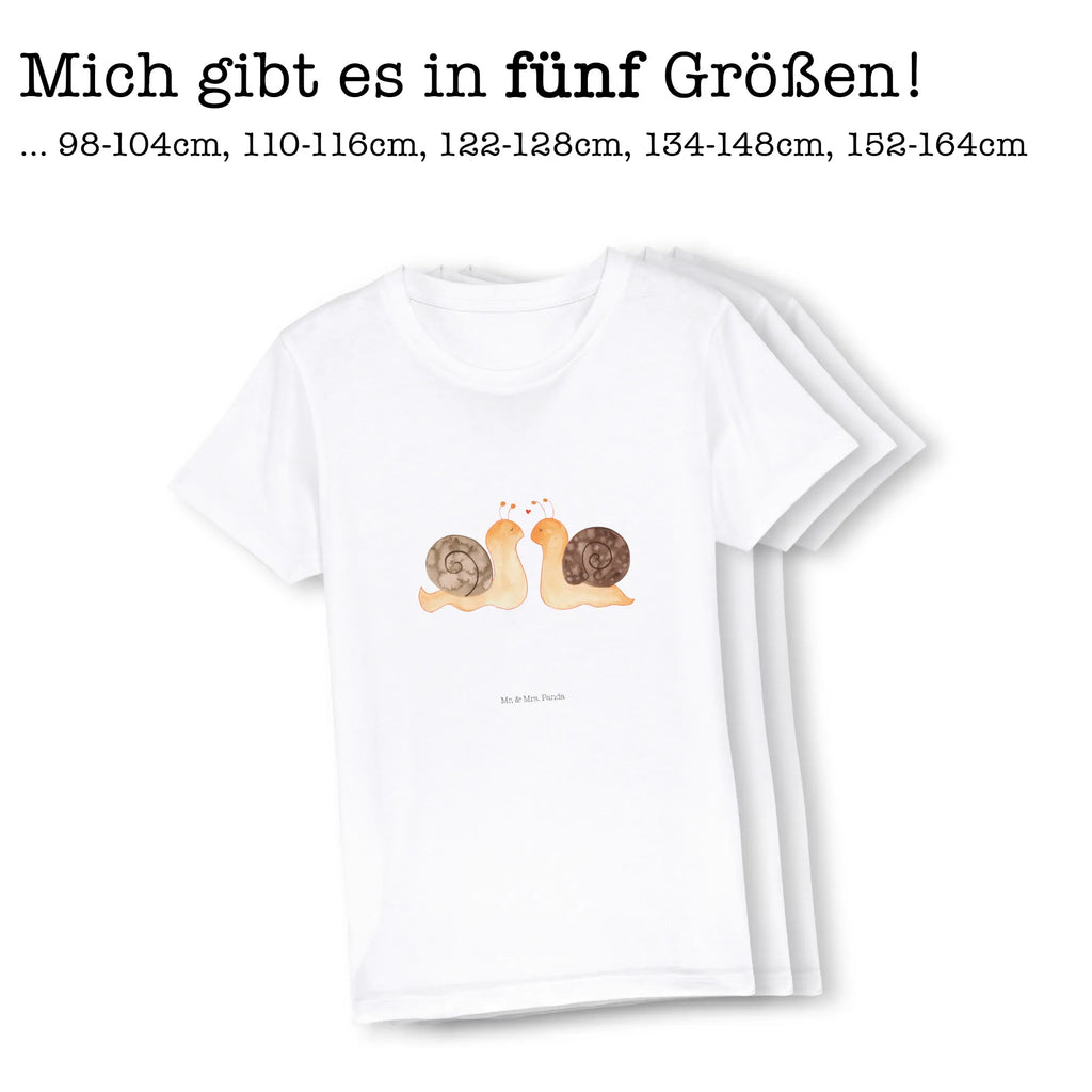 Organic Kids T-Shirt Snails in love Kinder T-Shirt Mädchen, Kinder T-Shirt, Kinder T-Shirt Jungen, Heiraten, Ehemann, Heiratsantrag, Partner, Hocheitstag, Verlobung, Jahrestag, Freund, Liebesgeschenk, Liebe, Ehefrau, Freundin