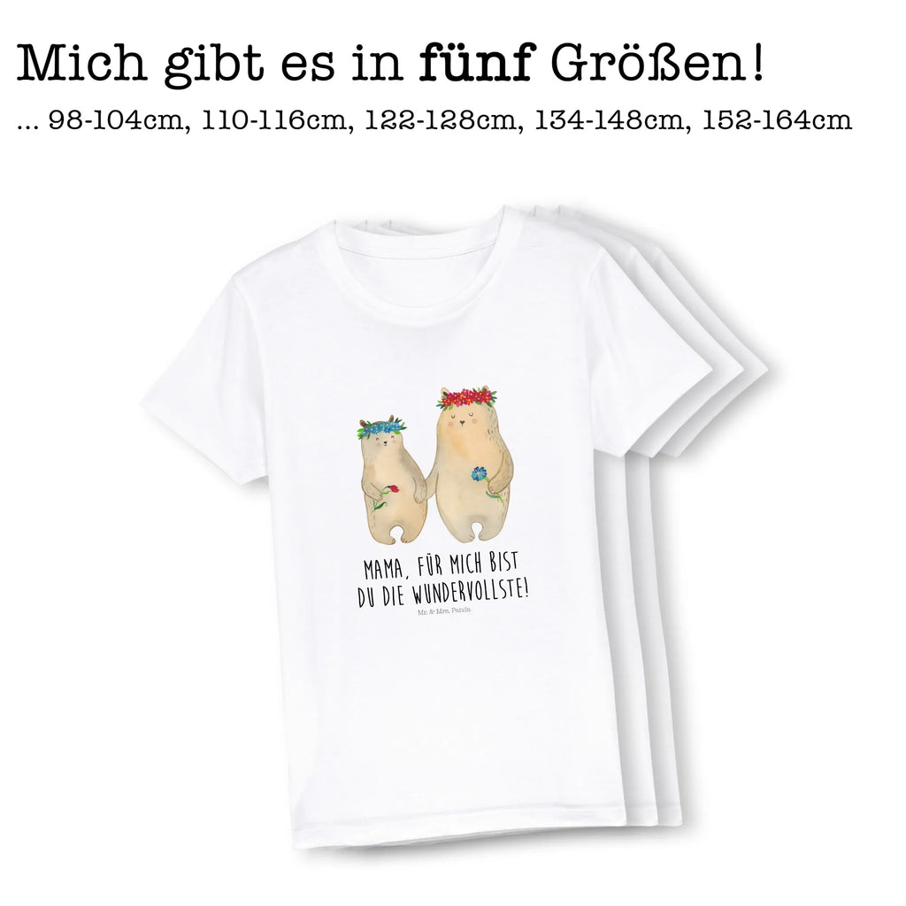 Organic Kinder T-Shirt Bären mit Blumenkranz Kinder T-Shirt Mädchen, Kinder T-Shirt, Kinder T-Shirt Jungen, Oma, Bruder, Muttertag, Vatertag, Papa, Familie, Mama, Opa, Schwester, Töchter, Mutti, Lieblingsmama, Lieblingsmensch, Weltbeste Mama, Kinder, Bären, Tochter, Mami, Bär, Geschenk Mama. Muttertag, Mutter, Family, Beste Mutter, Kind, Vorbild