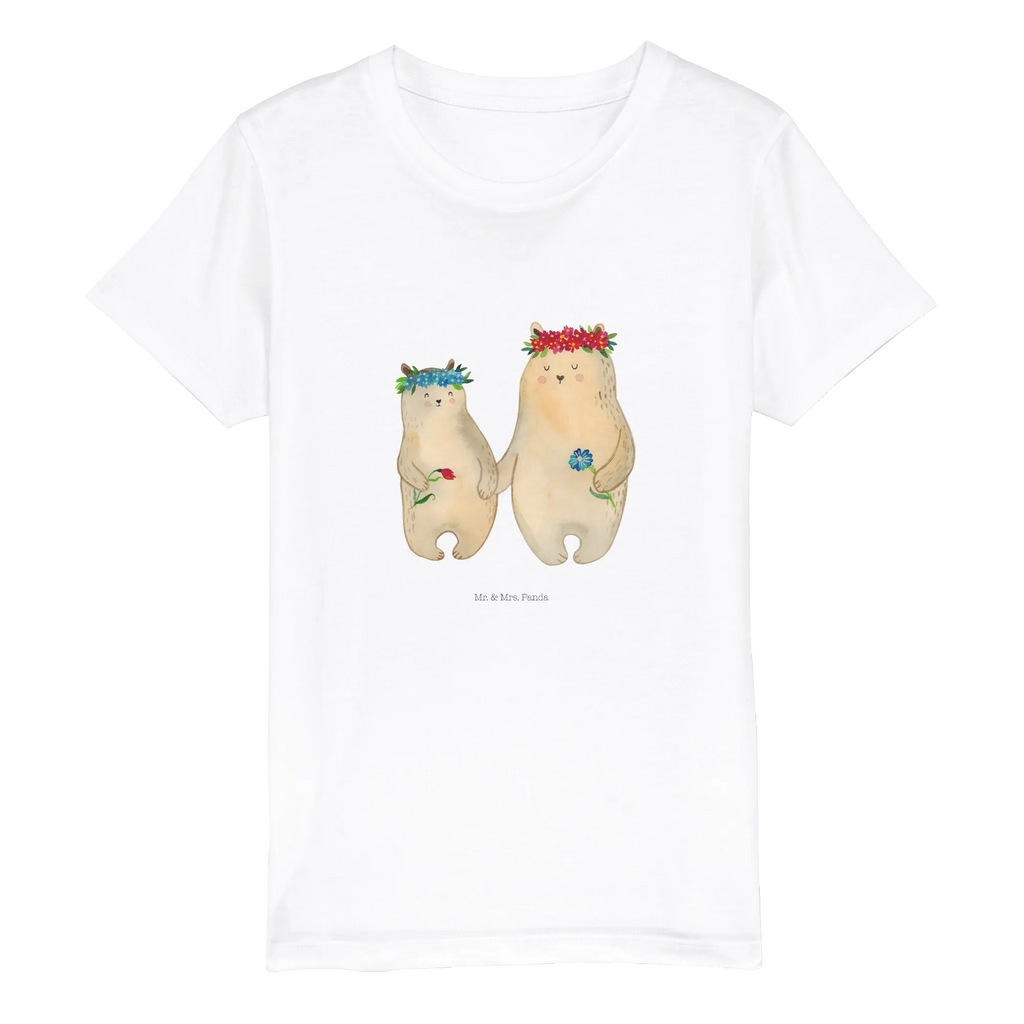 Organic Kinder T-Shirt Bären mit Blumenkranz Kinder T-Shirt Mädchen, Kinder T-Shirt, Kinder T-Shirt Jungen, Oma, Bruder, Muttertag, Vatertag, Papa, Familie, Mama, Opa, Schwester, Töchter, Mutti, Lieblingsmama, Lieblingsmensch, Weltbeste Mama, Kinder, Bären, Tochter, Mami, Bär, Geschenk Mama. Muttertag, Mutter, Family, Beste Mutter, Kind, Vorbild