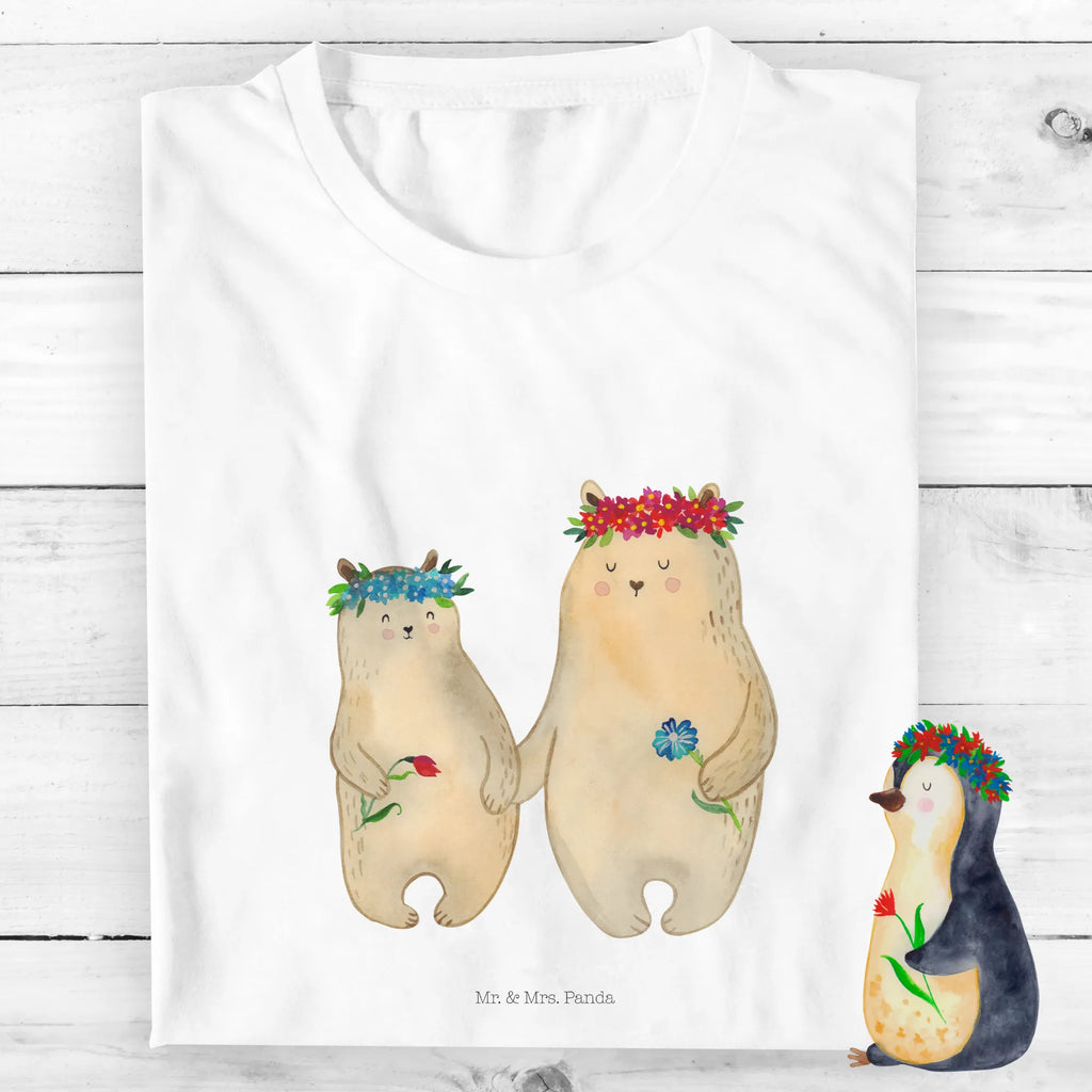 Organic Kinder T-Shirt Bären mit Blumenkranz Kinder T-Shirt Mädchen, Kinder T-Shirt, Kinder T-Shirt Jungen, Oma, Bruder, Muttertag, Vatertag, Papa, Familie, Mama, Opa, Schwester, Töchter, Mutti, Lieblingsmama, Lieblingsmensch, Weltbeste Mama, Kinder, Bären, Tochter, Mami, Bär, Geschenk Mama. Muttertag, Mutter, Family, Beste Mutter, Kind, Vorbild