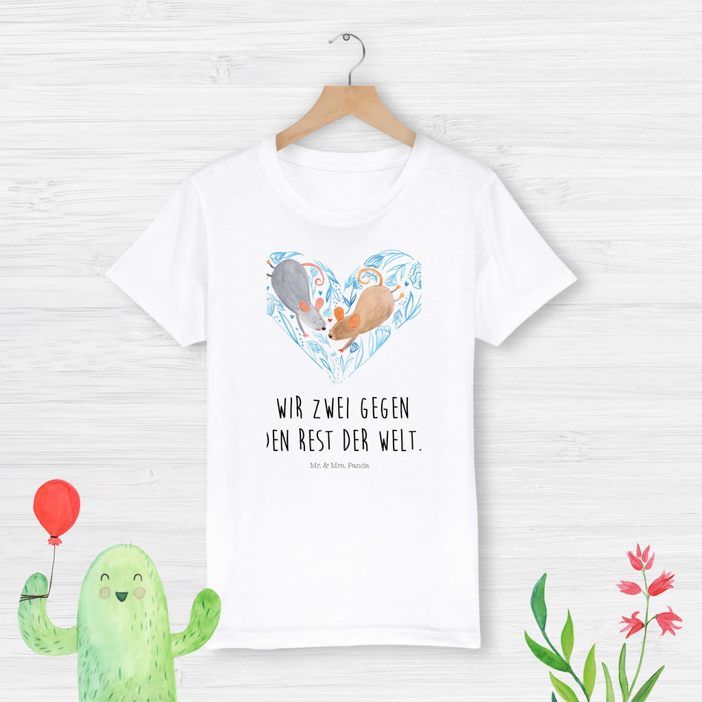 Organic Kinder T-Shirt Mäuse Herz Kinder T-Shirt Mädchen, Kinder T-Shirt, Kinder T-Shirt Jungen, Heiraten, Heiratsantrag, Ehemann, Liebesgeschenk, Hocheitstag, Freund, Ehefrau, Partner, Verlobung, Freundin, Jahrestag, Liebe, Liebesbotschaft, Geschenk für Zwei, Mäuse, Lieblingsmensch, Liebesbeweis, Maus, Gemeinsamkeit, Love, Hochzeit