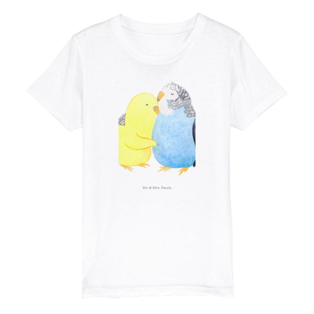 Organic Kinder T-Shirt Wellensittich Liebe Kinder T-Shirt Mädchen, Kinder T-Shirt Jungen, Kinder T-Shirt, Heiraten, Heiratsantrag, Ehemann, Liebesgeschenk, Hocheitstag, Freund, Ehefrau, Partner, Verlobung, Freundin, Jahrestag, Liebe, Kuscheln, Wellensittich, Nähe, Vertrauen, Vögel