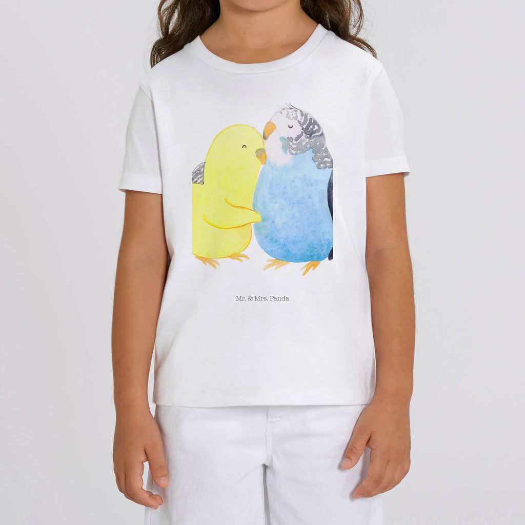 Organic Kinder T-Shirt Wellensittich Liebe Kinder T-Shirt Mädchen, Kinder T-Shirt Jungen, Kinder T-Shirt, Heiraten, Heiratsantrag, Ehemann, Liebesgeschenk, Hocheitstag, Freund, Ehefrau, Partner, Verlobung, Freundin, Jahrestag, Liebe, Kuscheln, Wellensittich, Nähe, Vertrauen, Vögel