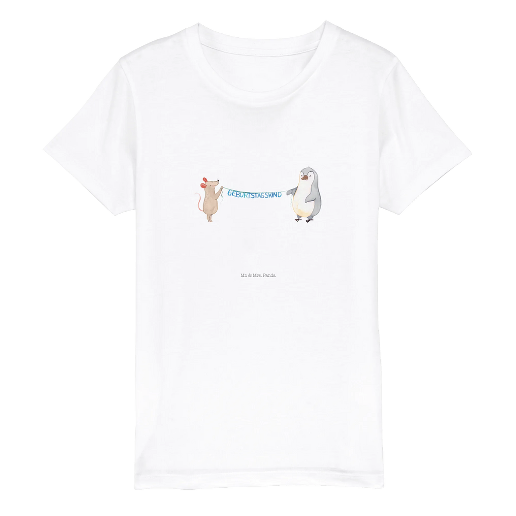 Organic Kinder T-Shirt Maus Pinguin Geburtstag Kinder T-Shirt Mädchen, Kinder T-Shirt, Kinder T-Shirt Jungen, Geburtstagsgeschenk, Geburtstag, Geschenk, Maus, Happy Birthday, Pinguin, Geburtstage, Geburtstagsfeier