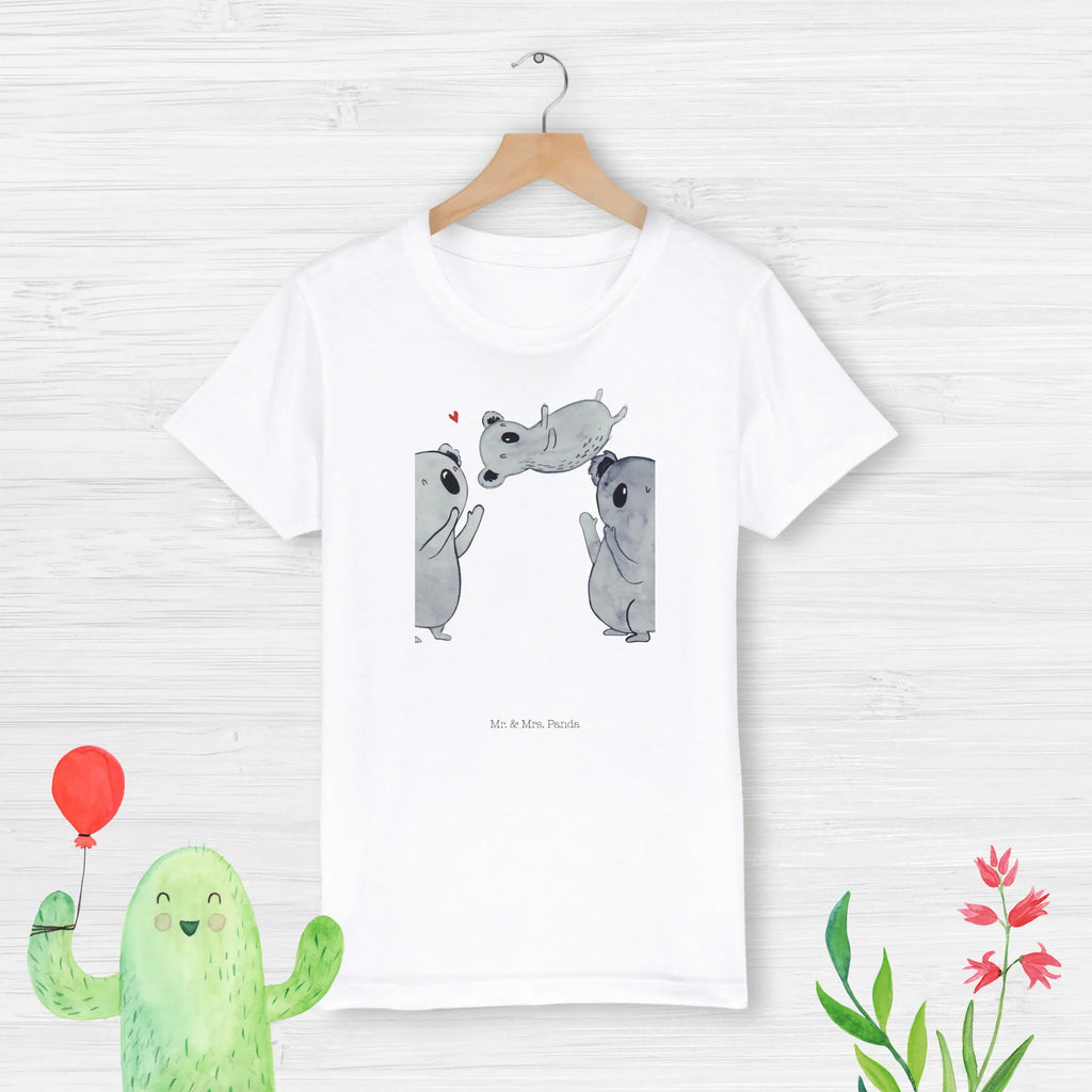 Organic Kinder T-Shirt Koala Feiern Sich Kinder T-Shirt Mädchen, Kinder T-Shirt, Kinder T-Shirt Jungen, Geburtstagsgeschenk, Geburtstag, Geschenk, Familie, Herz, Eltern, Liebe, Koala, Kind